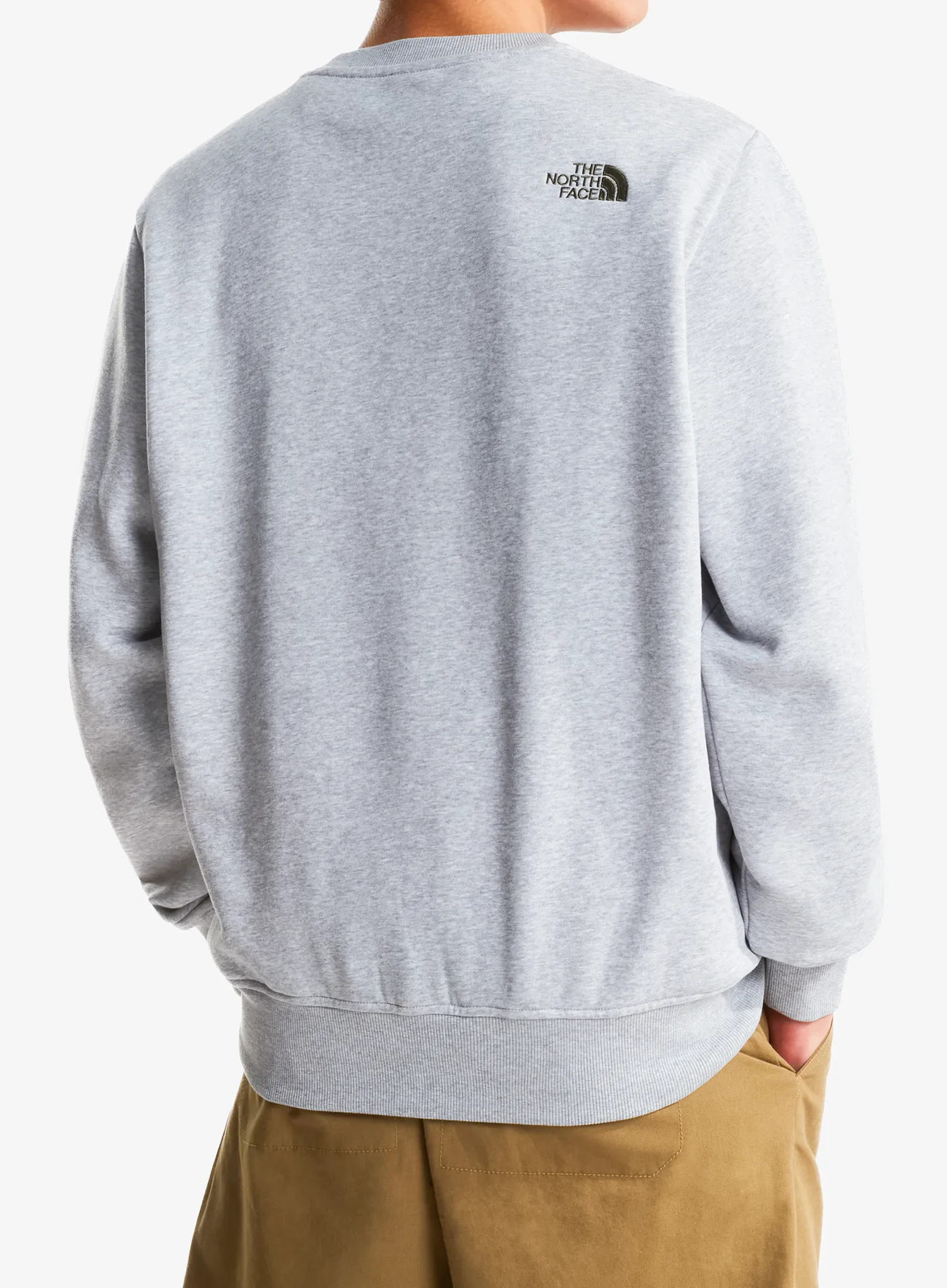 Džemperis The North Face Drew Peak Crew - grey heather/taupe