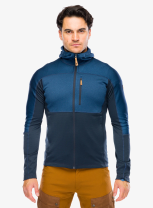 Džemperis Fjallraven Abisko Trail Fleece - indigo blue/dark navy