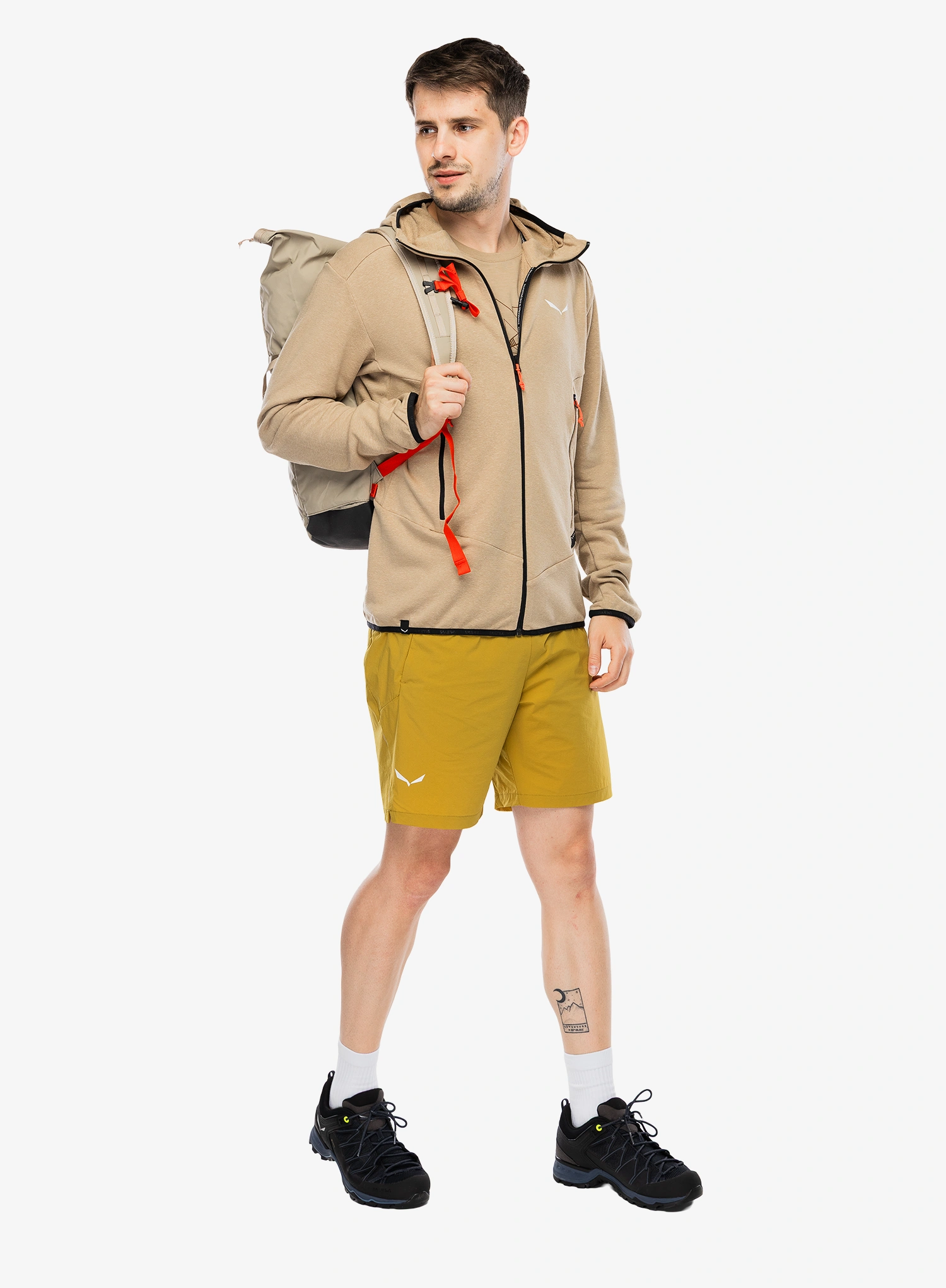 Džemperis Salewa Agner Hemp 2 Hooded Jacket - quicksand