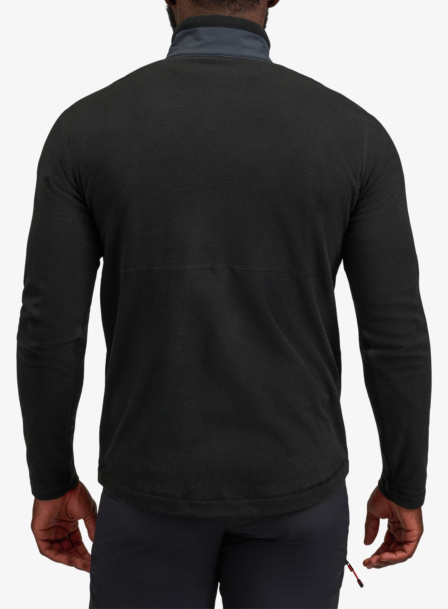 Laipiojimo džemperis Black Diamond Lightweight HZ Poly Fleece - black/black