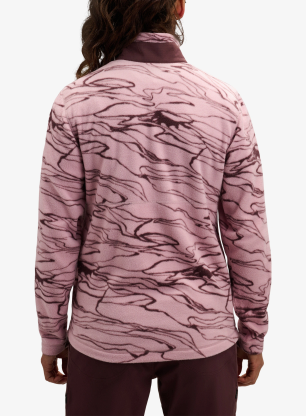 Moteriškas laipiojimo džemperis Black Diamond Lightweight HZ Poly Fleece - relief/meadow rose/fig