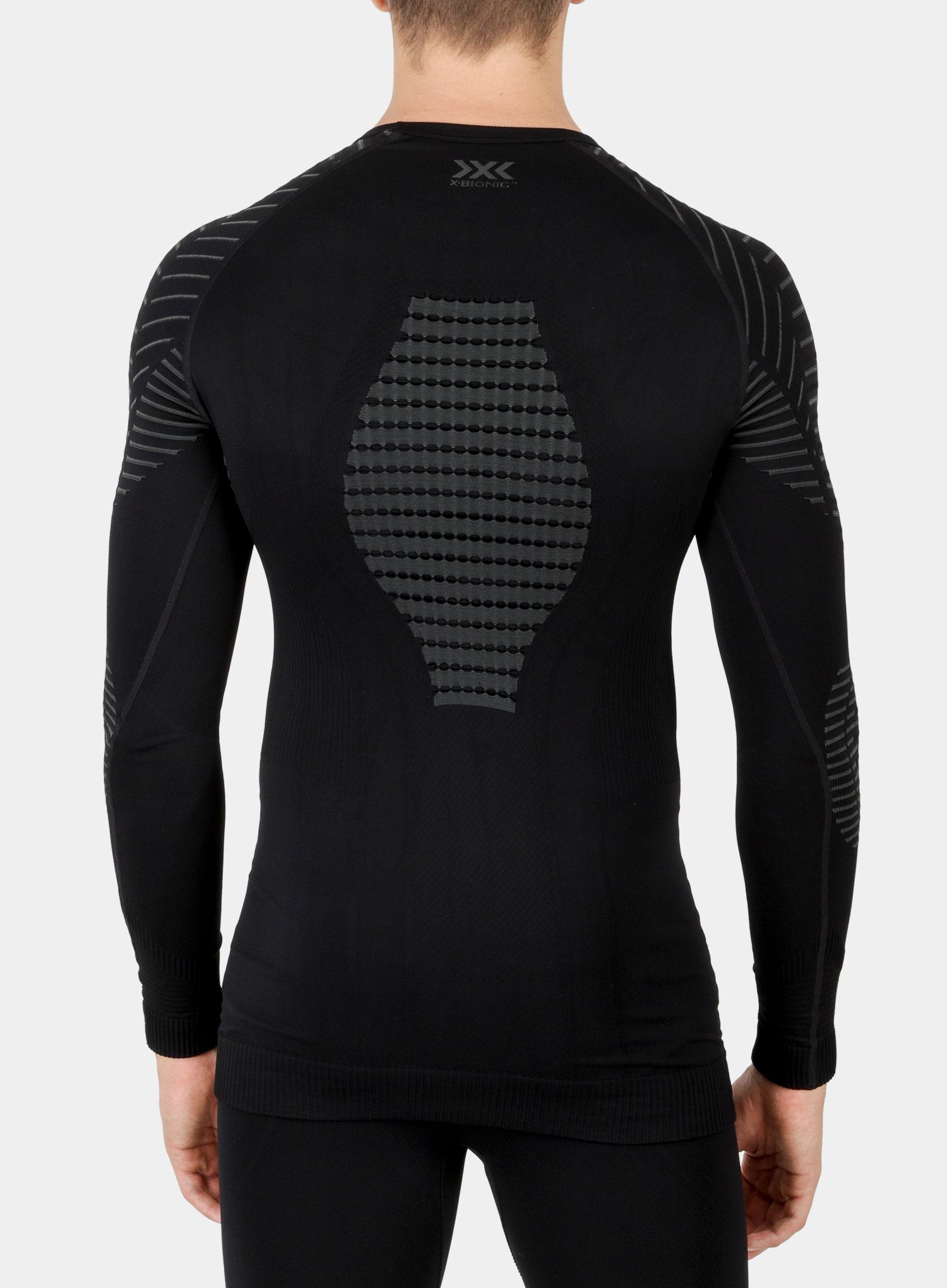 Džemperis X-Bionic Invent 4.0 Shirt Round Neck SG L/S - black/charcoal