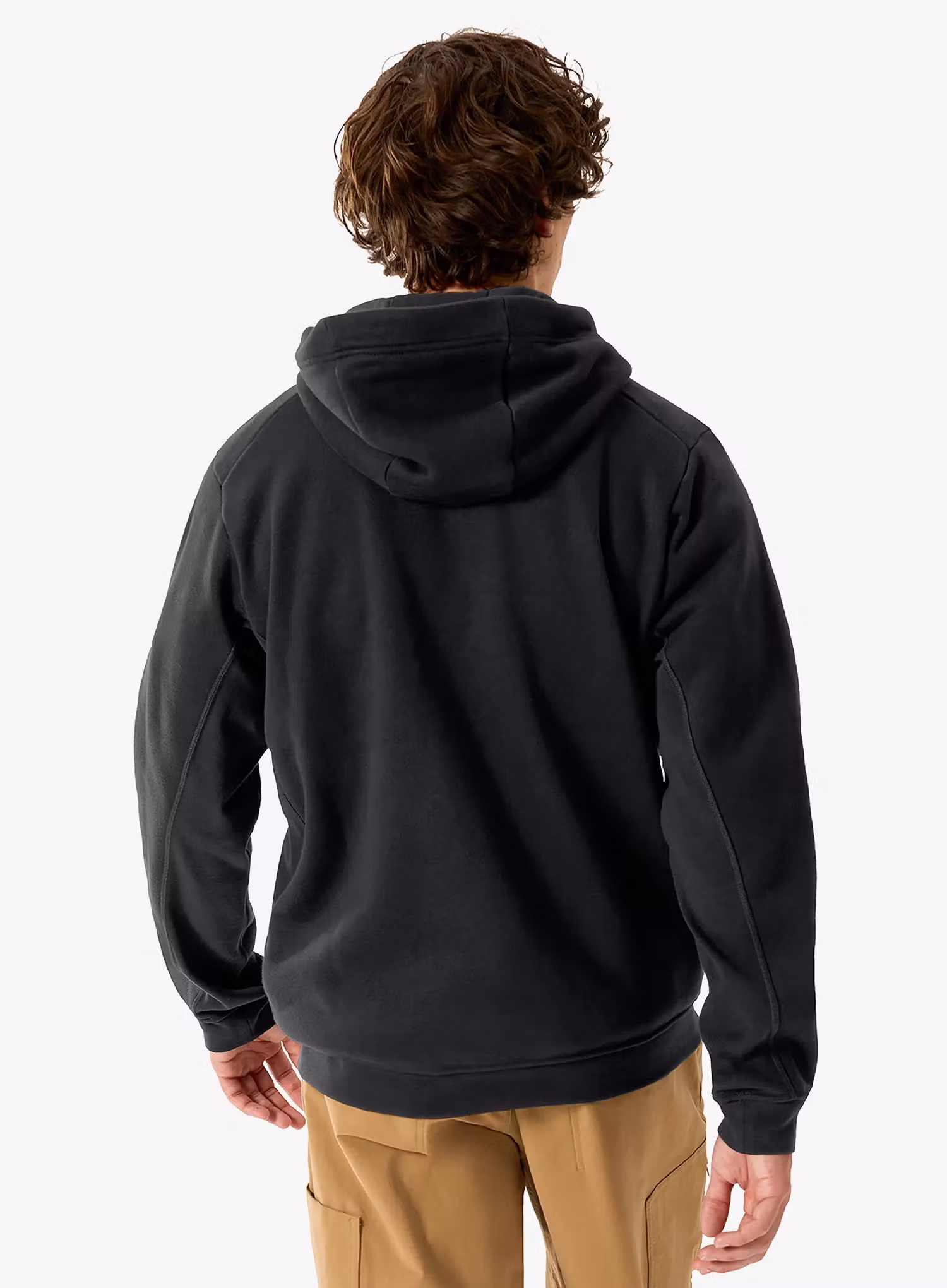 Džemperis su gobtuvu Arcteryx Emblem Fleece Full-Zip Hoody - black