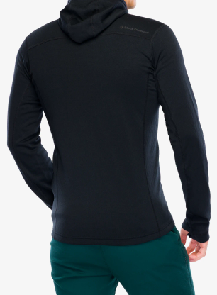 Džemperis su gobtuvu Black Diamond Coefficient Fleece Hoody - black