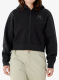 Džemperis su gobtuvu moteriškas Arcteryx Emblem Fleece Full Zip Crop Hoody - black