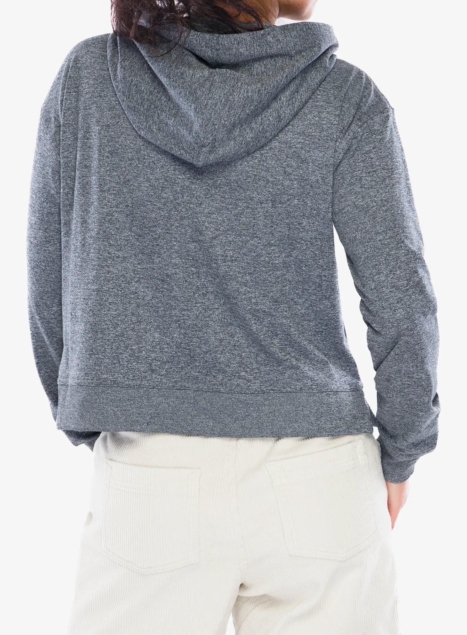 Džemperis su gobtuvu moteriškas Black Diamond Circuit Midlayer Hoody - anthracite