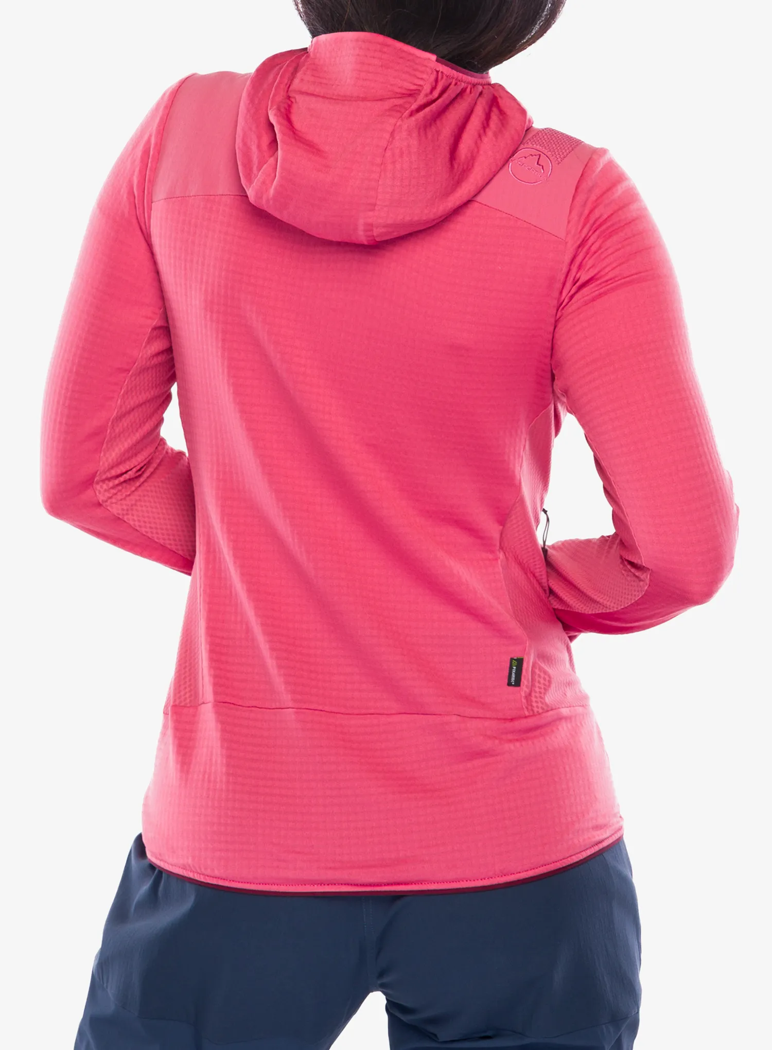 Džemperis su gobtuvu moteriškas La Sportiva Aequilibrium Thermal Hoody - rosebay/redwood