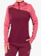 Džemperis su gobtuvu moteriškas La Sportiva Cosmic Thermal Hoody - redwood/rosebay
