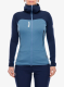 Džemperis su gobtuvu moteriškas Millet Fusion Grid Hoodie - coronet blue/saphir