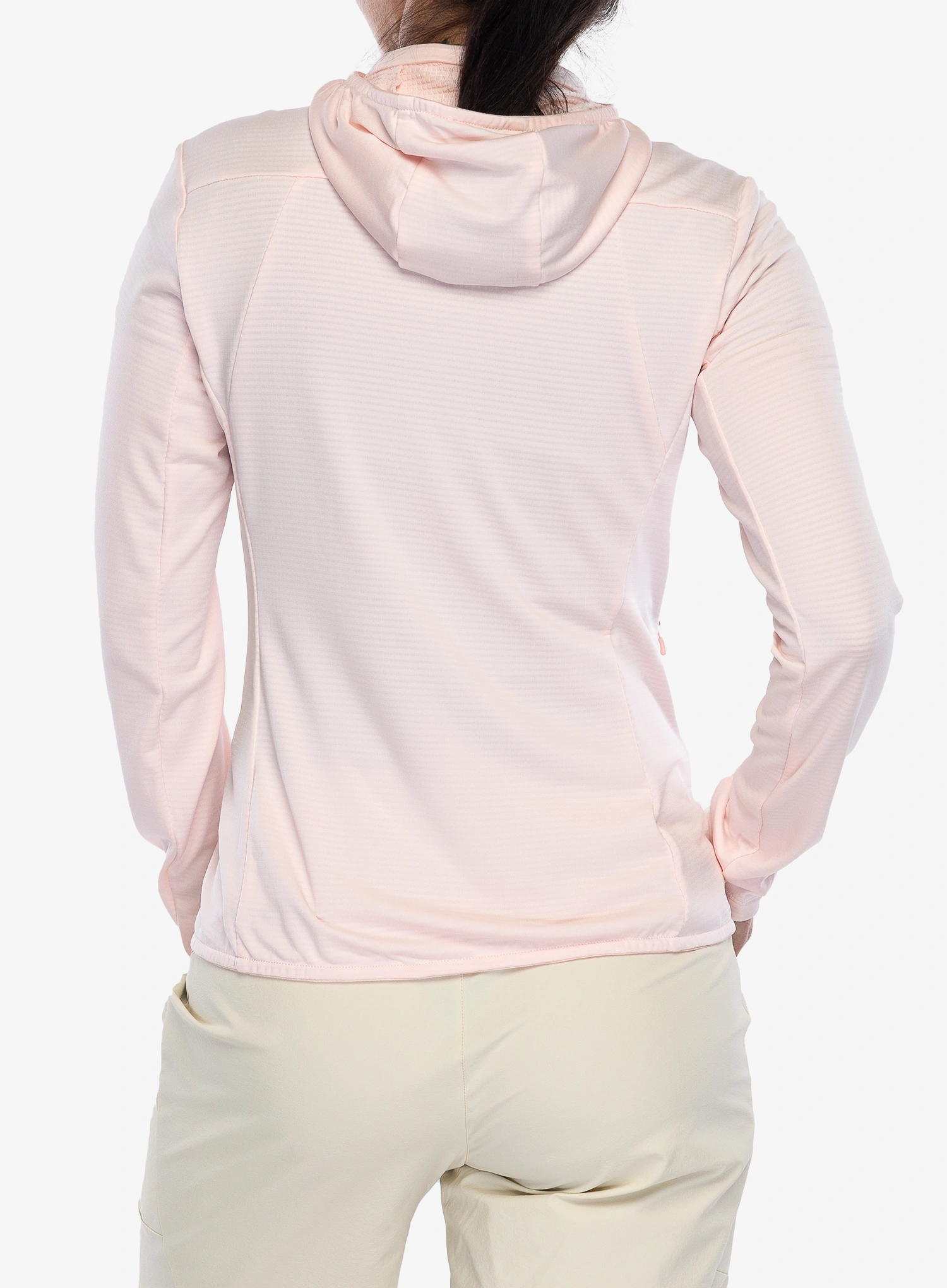 Džemperis su gobtuvu moteriškas Montura Kristall Maglia - light rose