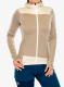 Džemperis su gobtuvu moteriškas Ortovox Fleece Light Hoody - grey sand