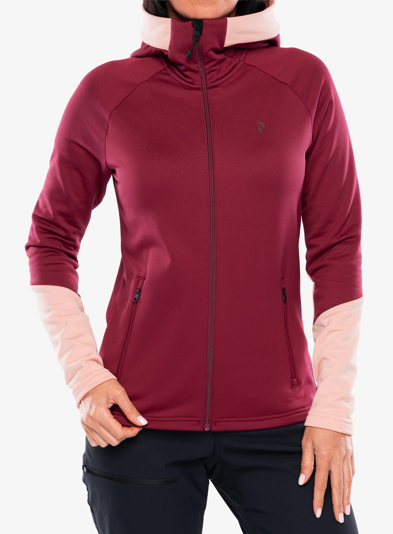 PeakPerformanceRiderEssentialsZipHood_verticalzenithpeachfuz7333269904257a.webp