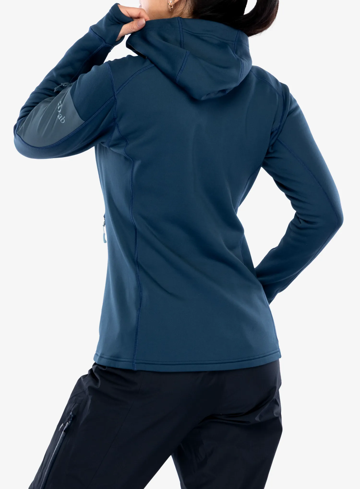 Džemperis su gobtuvu moteriškas Rab Modulus Hoody - tempest blue