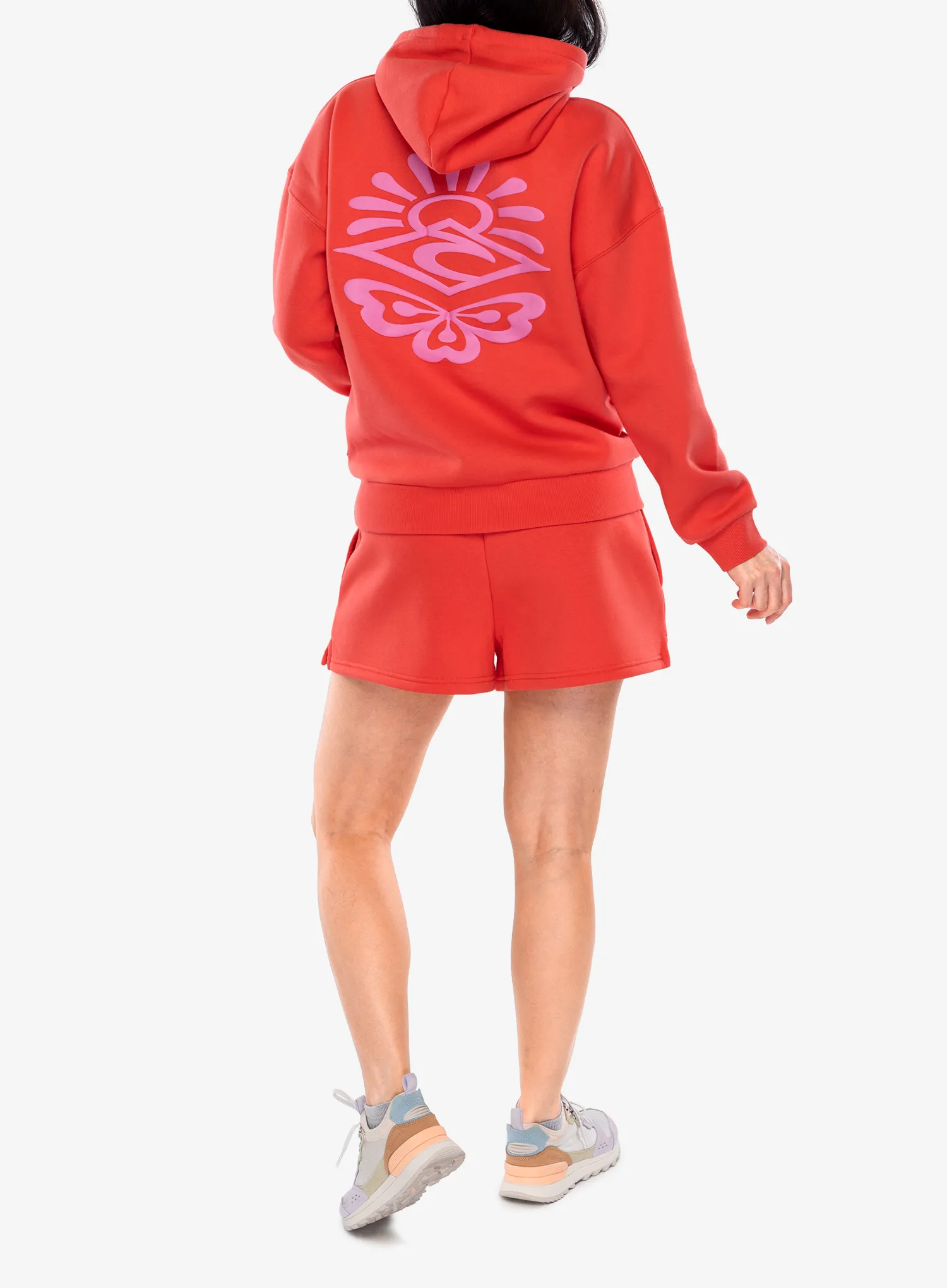 Džemperis su gobtuvu moteriškas Rip Curl Icons Of Surf Heritage Hood - hibiscus red