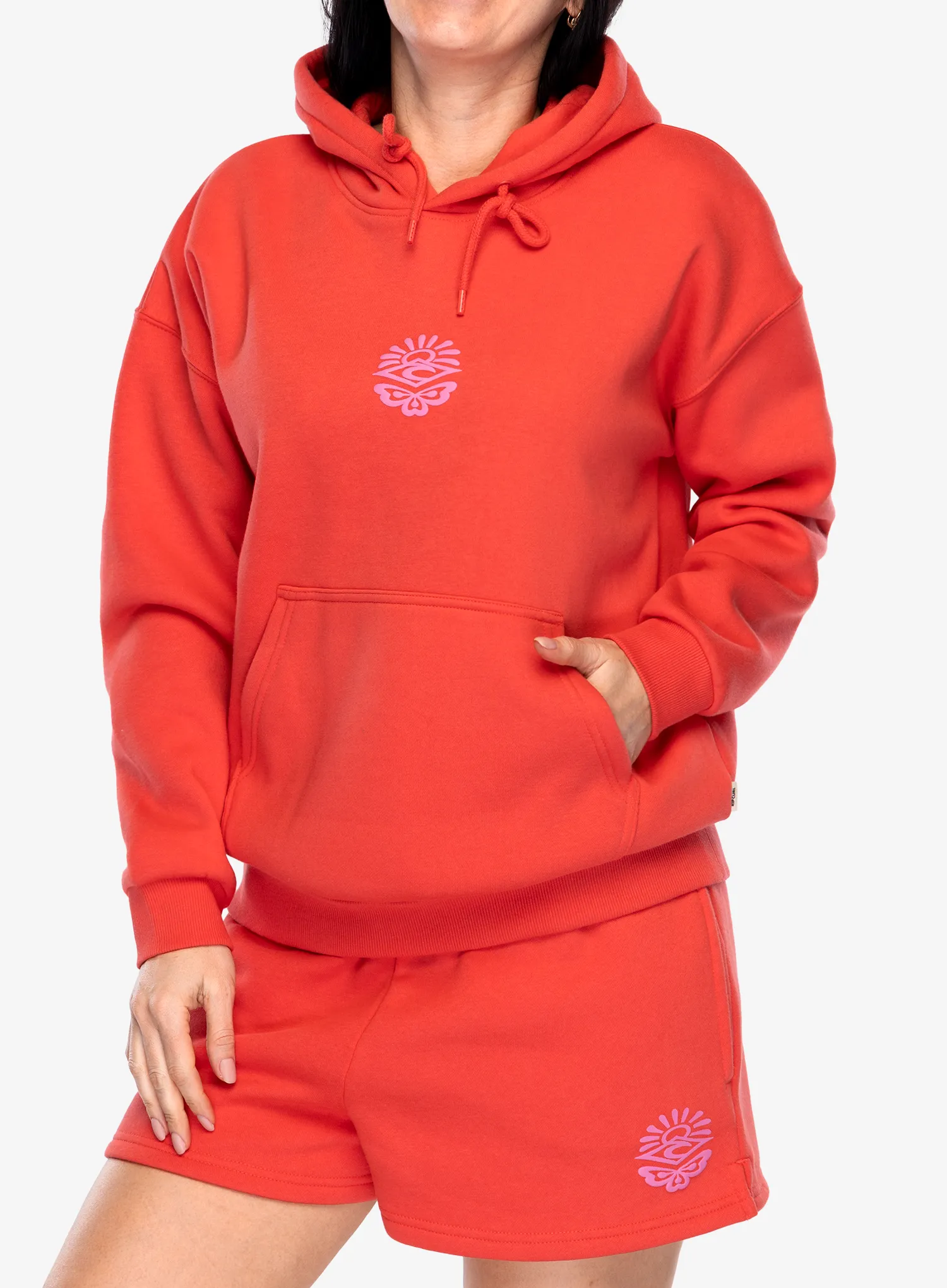 Džemperis su gobtuvu moteriškas Rip Curl Icons Of Surf Heritage Hood - hibiscus red