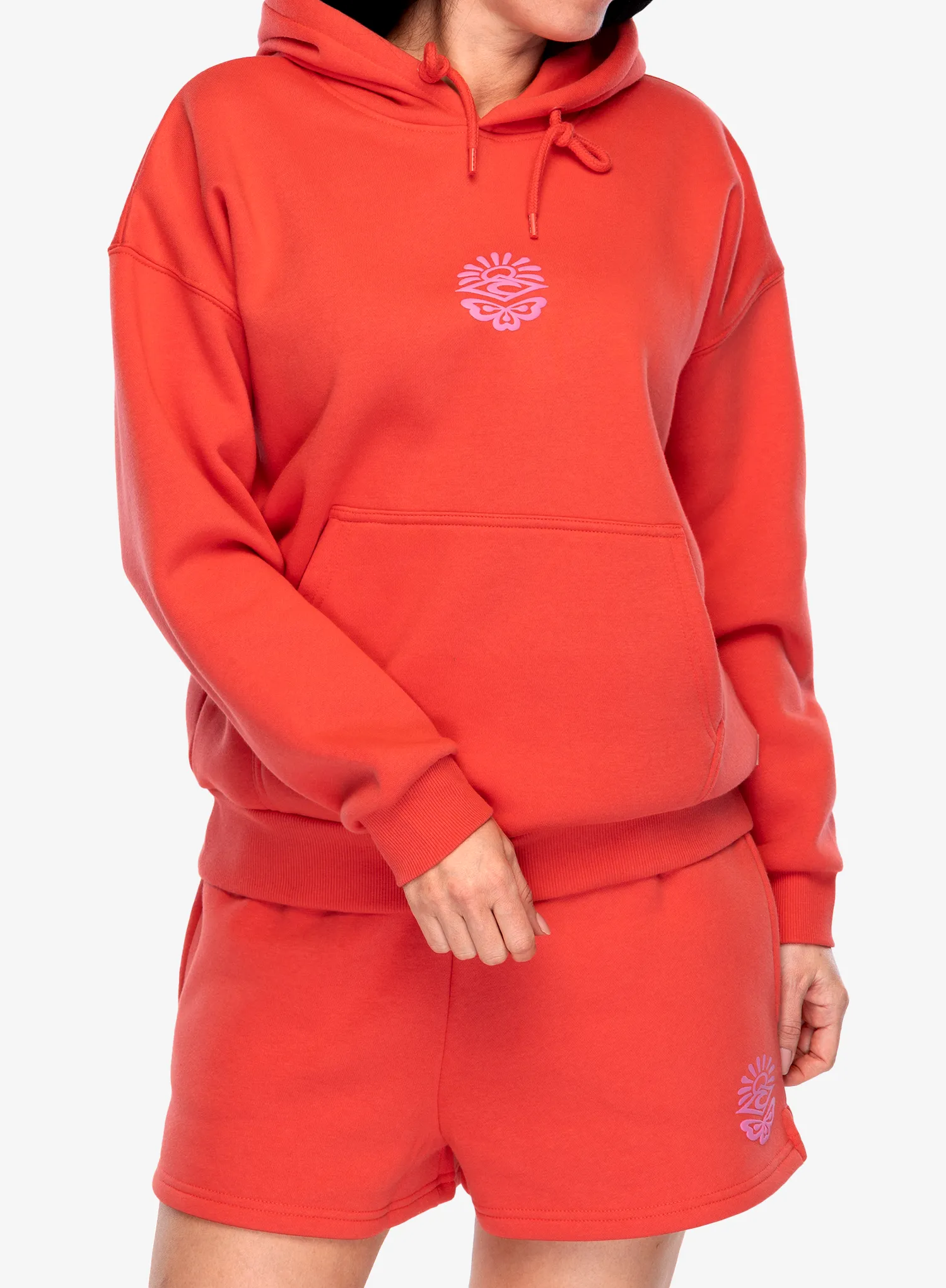 Džemperis su gobtuvu moteriškas Rip Curl Icons Of Surf Heritage Hood - hibiscus red
