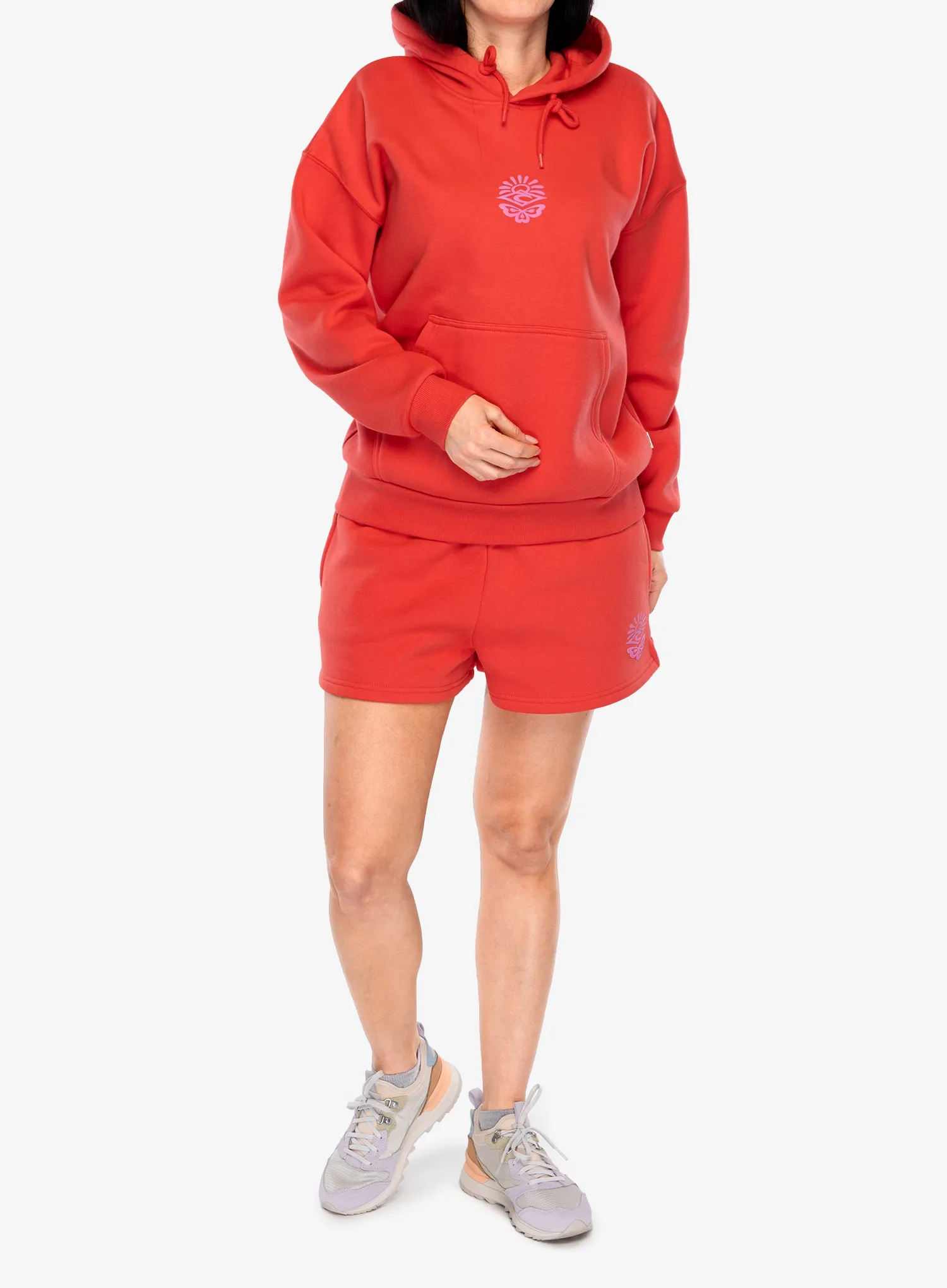 Džemperis su gobtuvu moteriškas Rip Curl Icons Of Surf Heritage Hood - hibiscus red