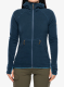 Džemperis su gobtuvu moteriškas Turbat Annapurna Fleece - midnight navy