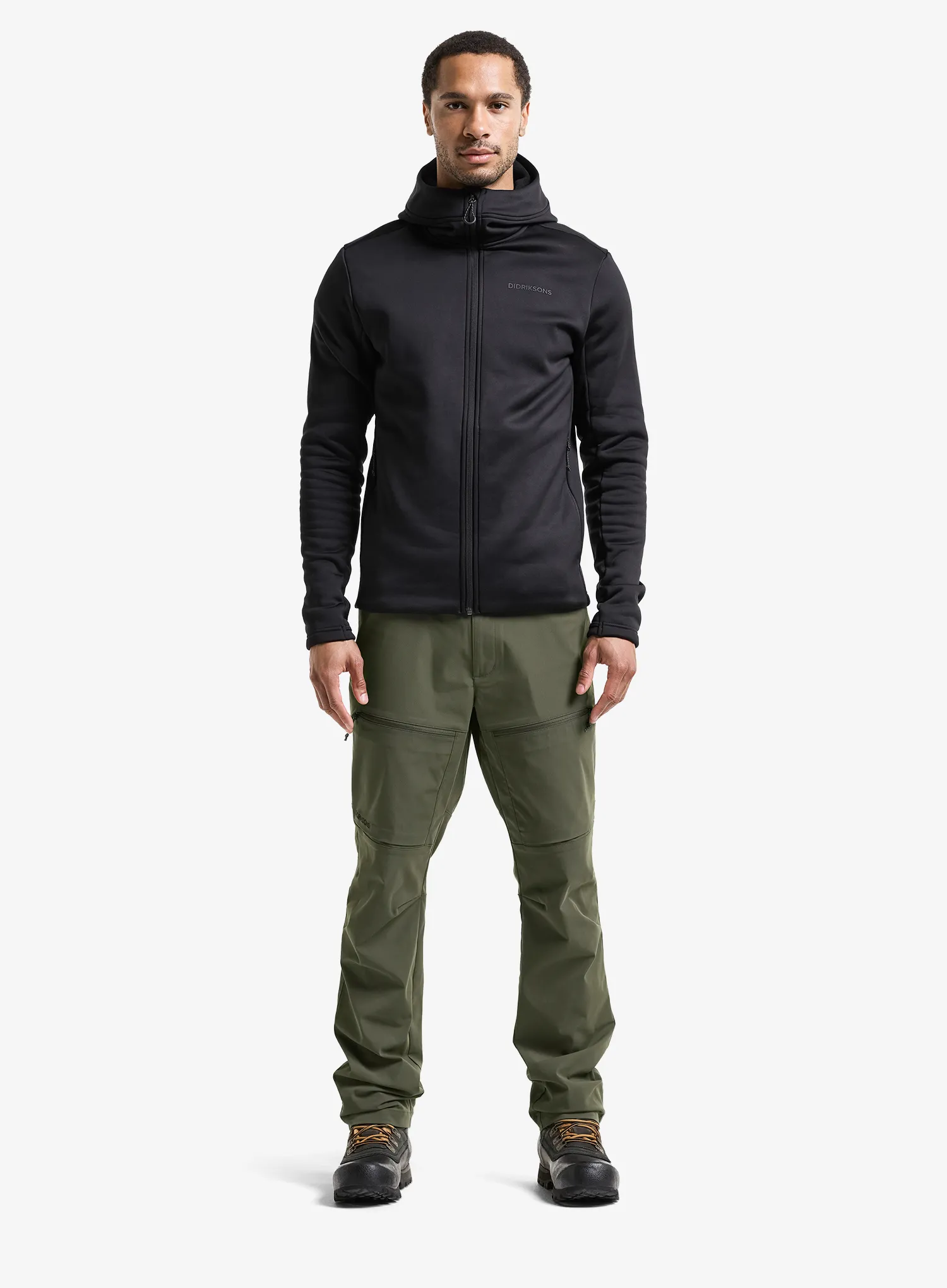 Džemperis su gobtuvu Didriksons Field Fullzip - black