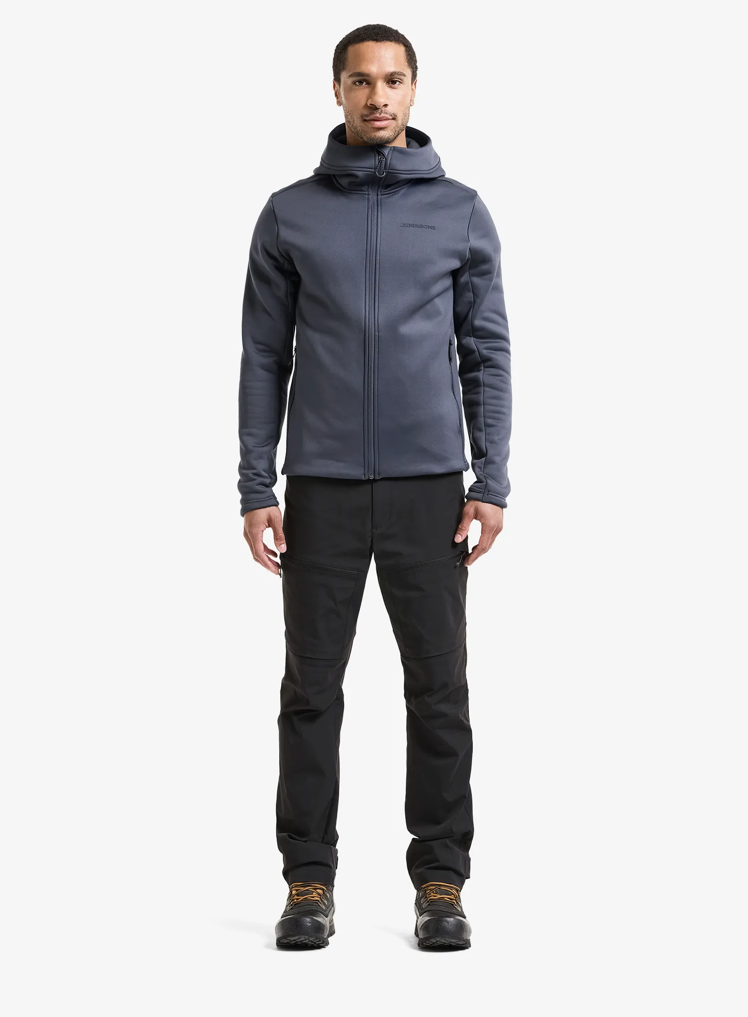Džemperis su gobtuvu Didriksons Field Fullzip - sleepy blue