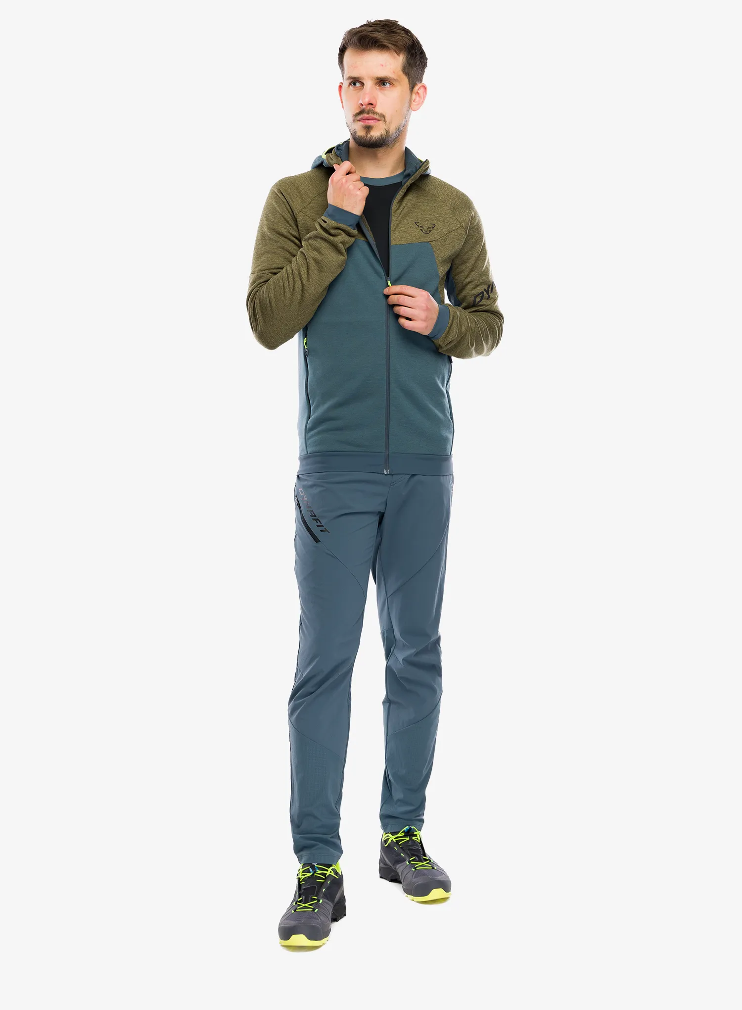 Džemperis su gobtuvu Dynafit Tour Wool Thermal Hoody - military green