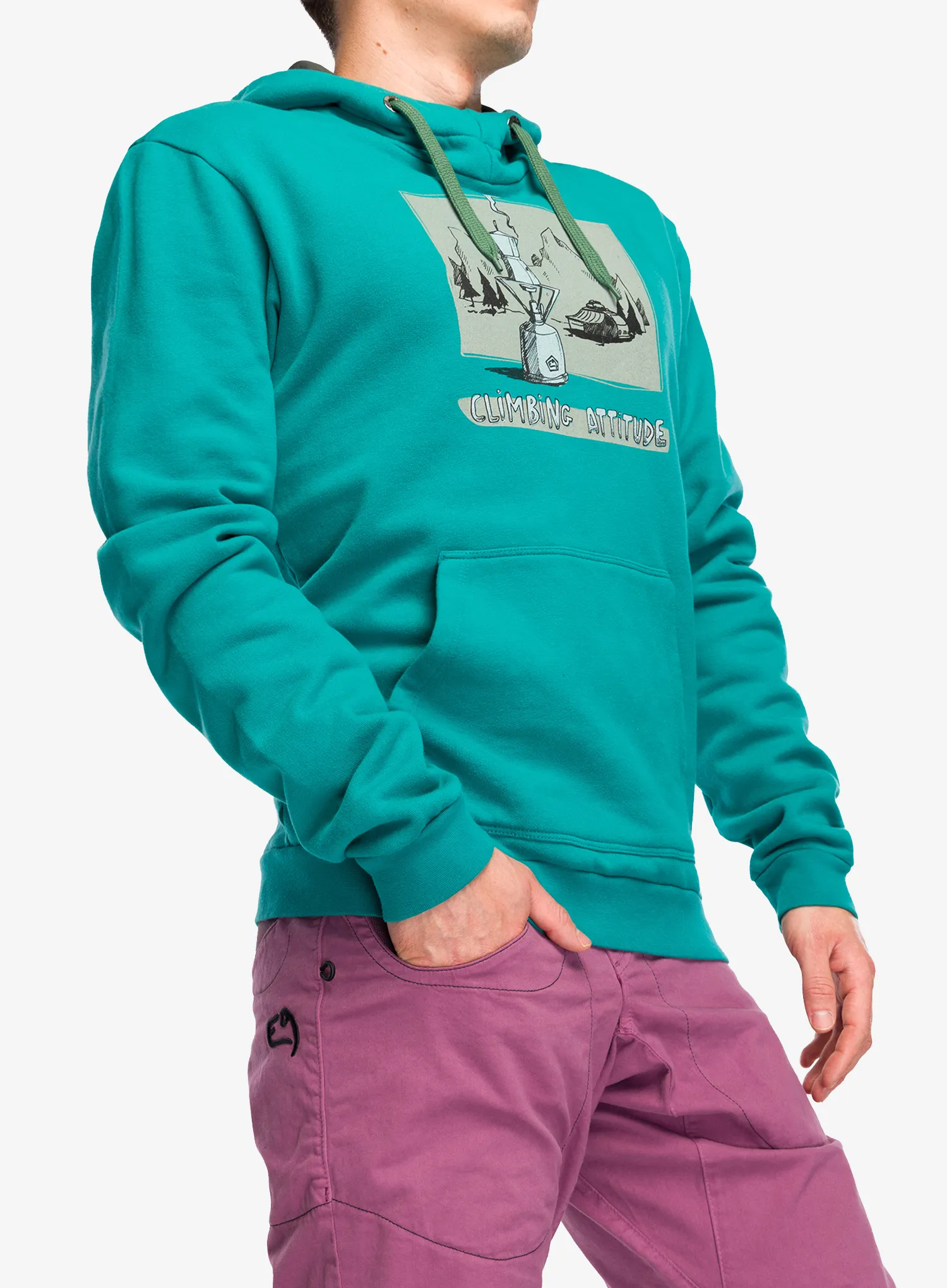 Džemperis su gobtuvu E9 Hood - cerulean
