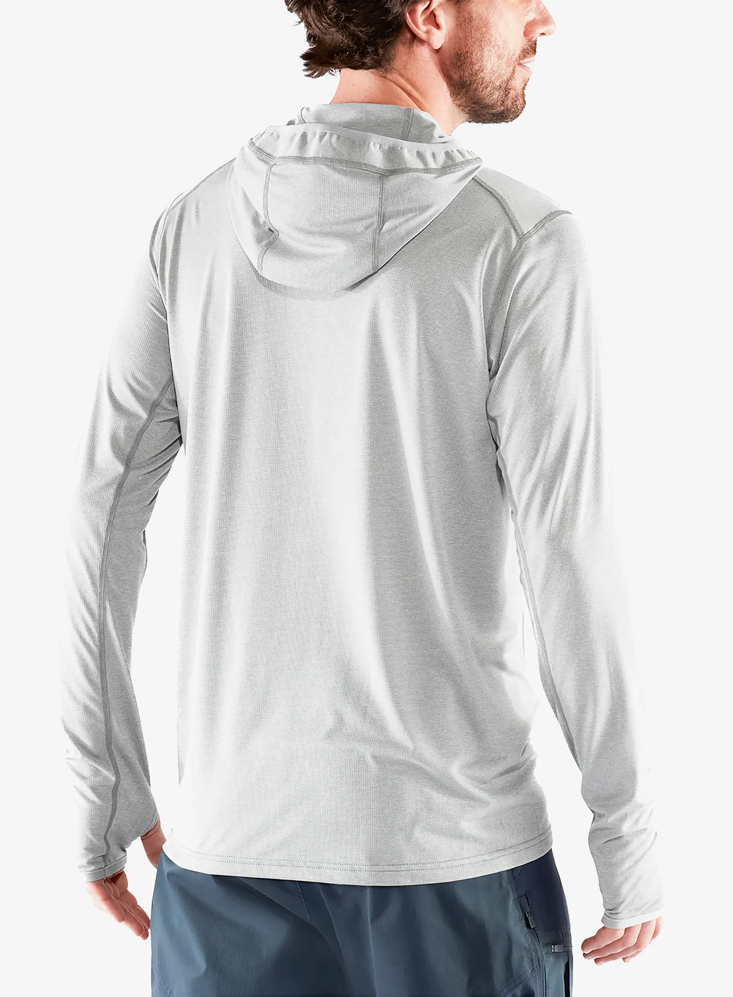 Džemperis su gobtuvu Fjallraven Abisko Sun-hoodie - shark grey