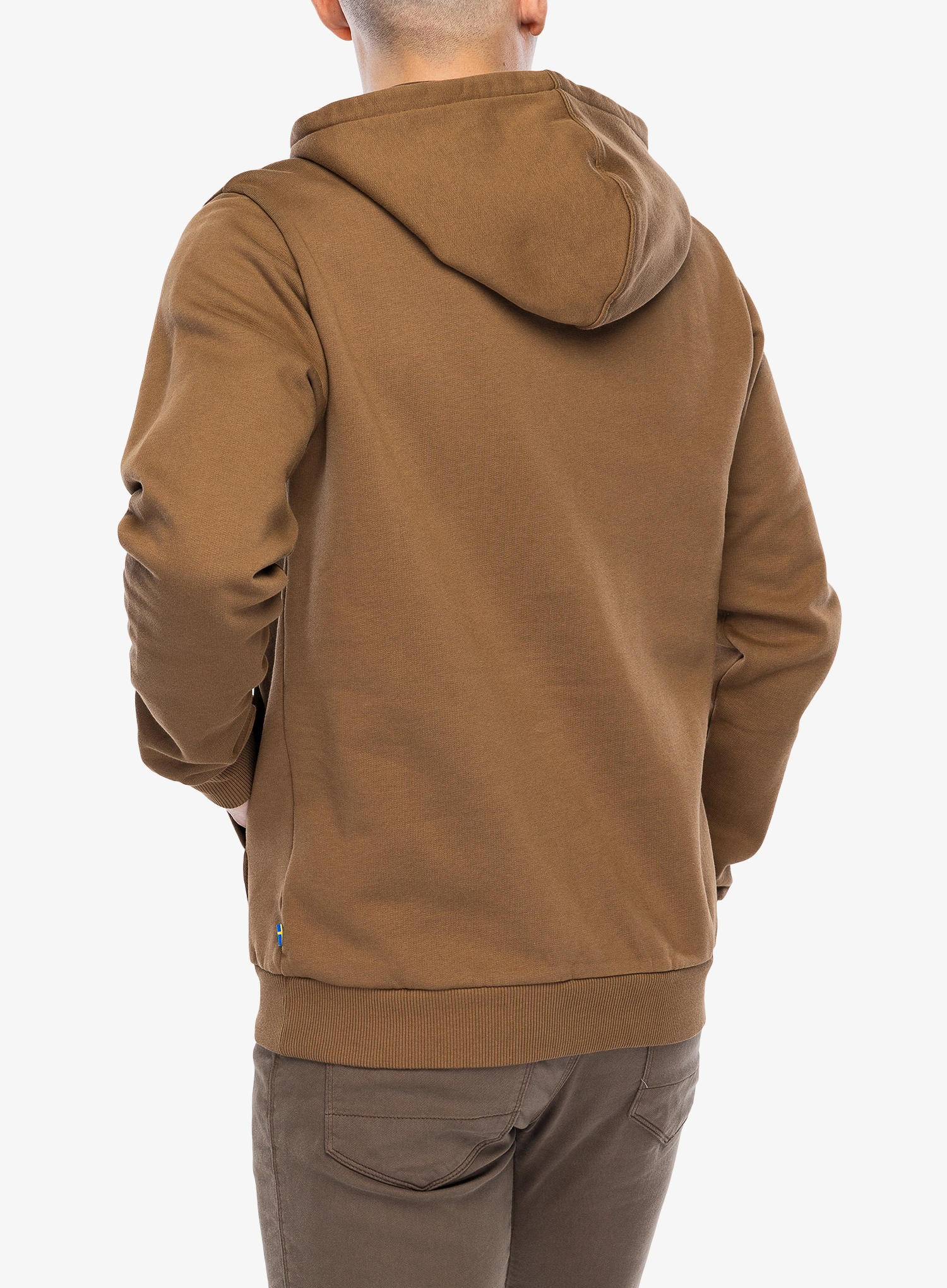 Džemperis su gobtuvu Fjallraven Logo Hoodie - wood brown