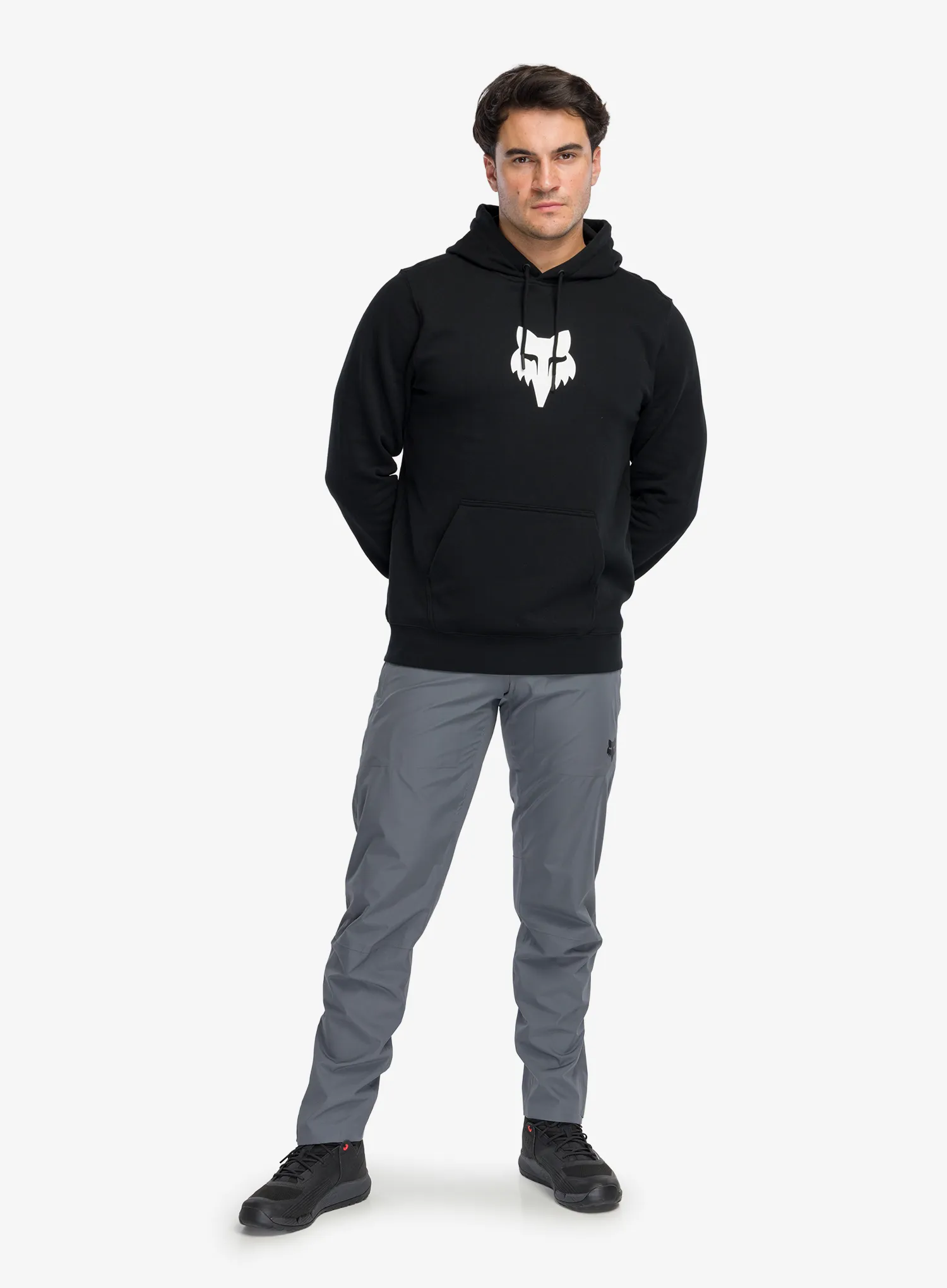 Džemperis su gobtuvu Fox Fox Head Fleece Pullover - black