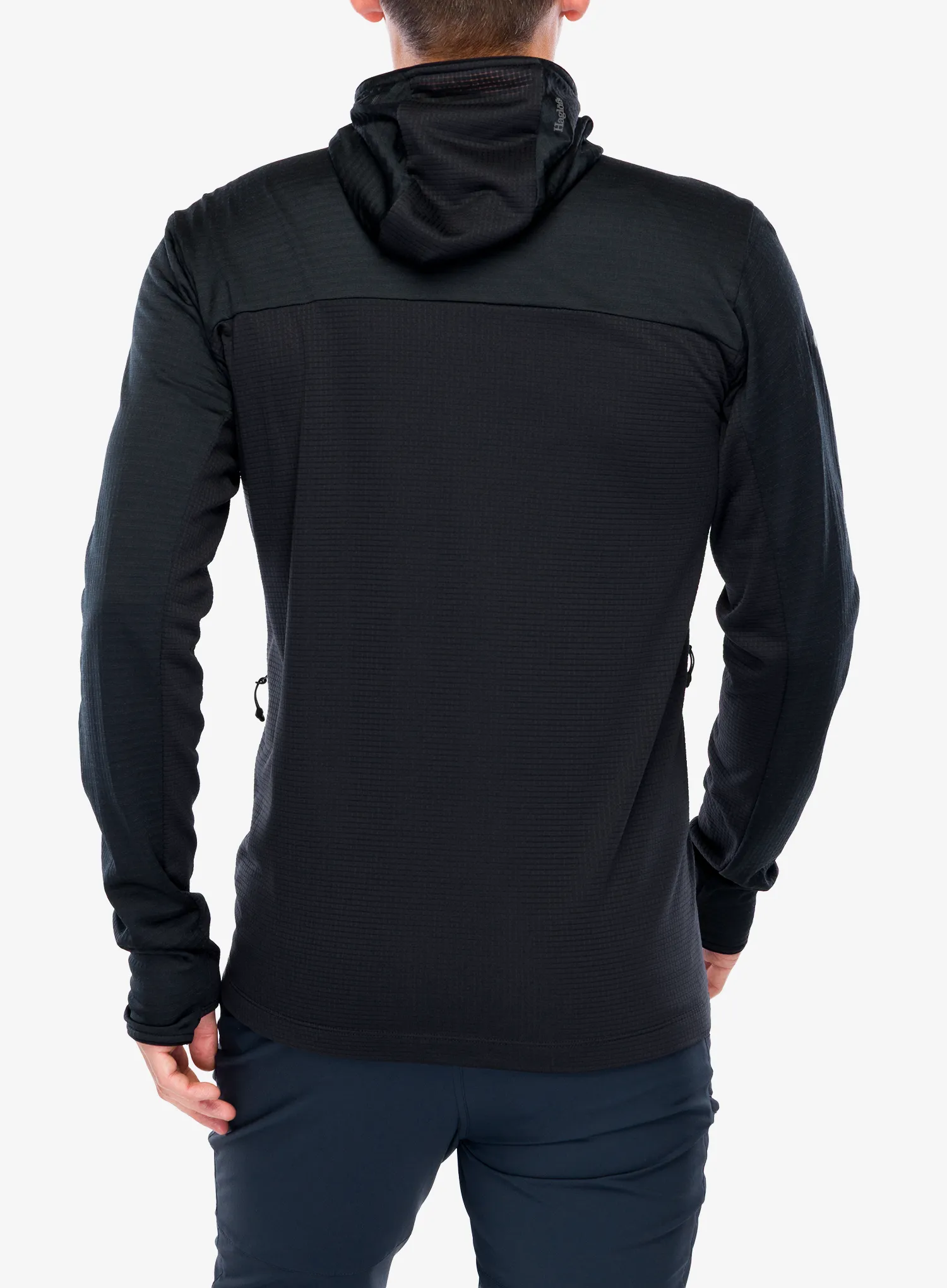 Džemperis su gobtuvu Haglofs L.I.M Mid Fast II Hood - true black