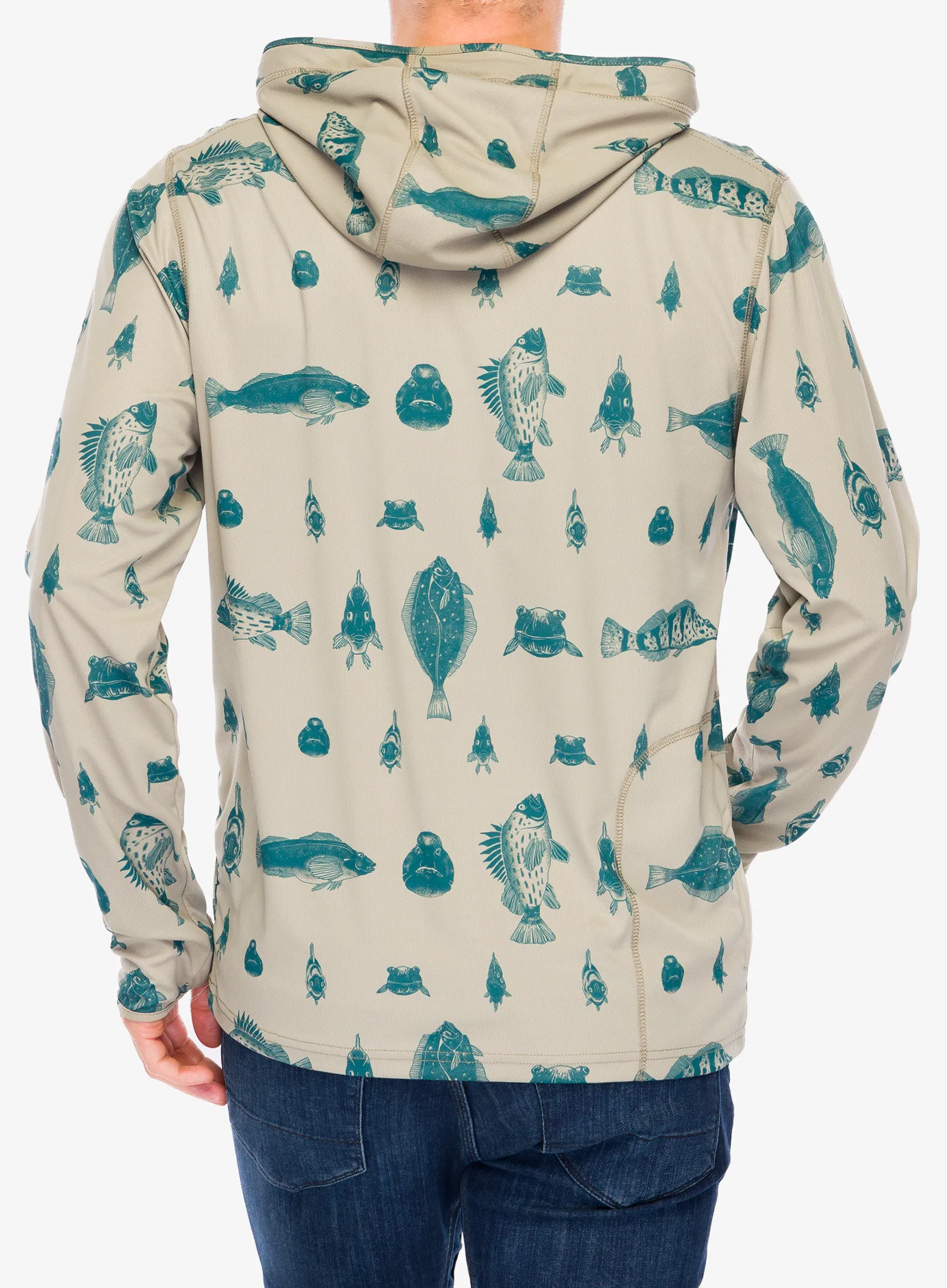 Džemperis su gobtuvu Kavu Sol Hoodie - fish the line