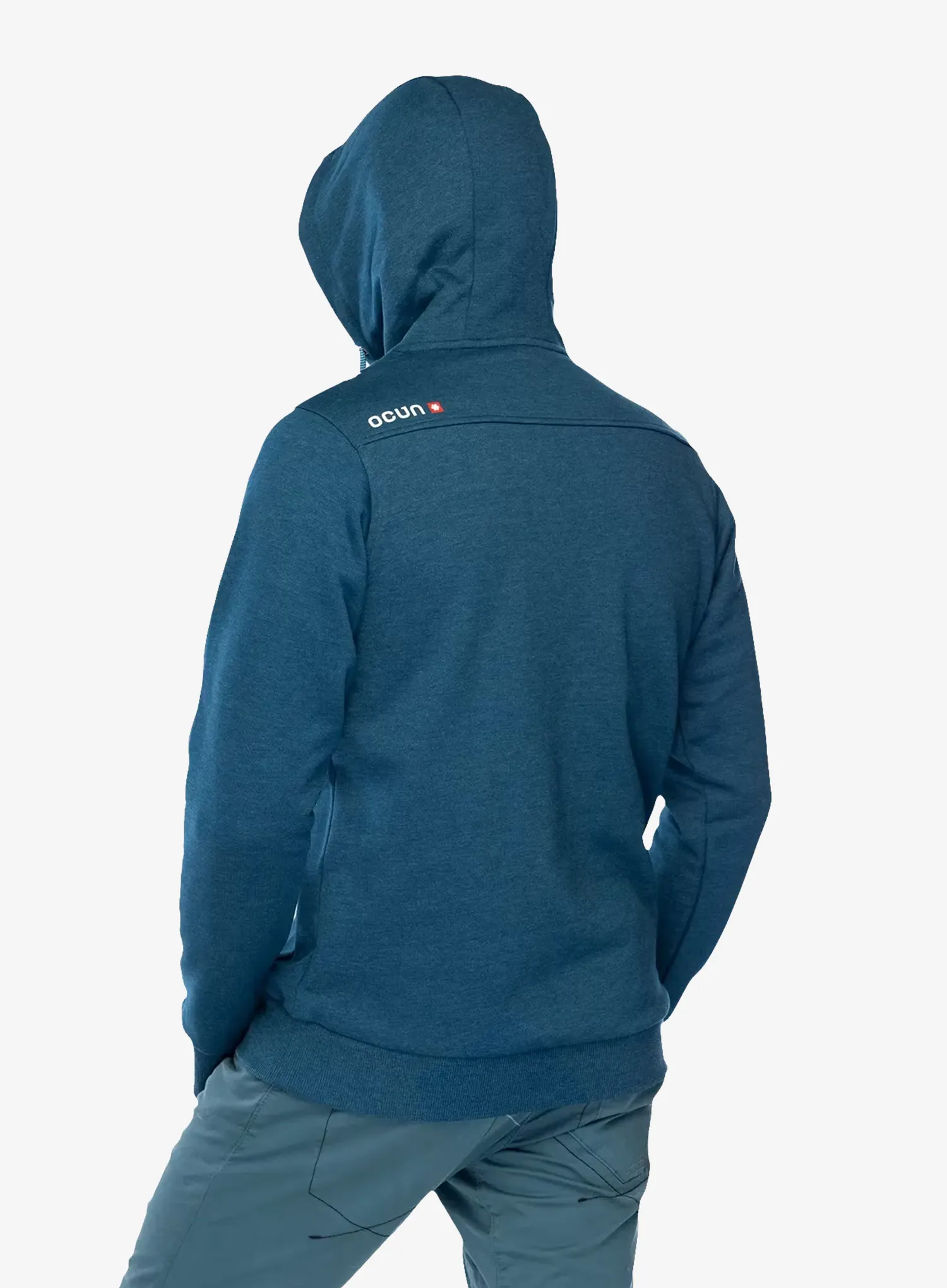 Džemperis su gobtuvu Ocun Hoodie - blue opal/excalibur
