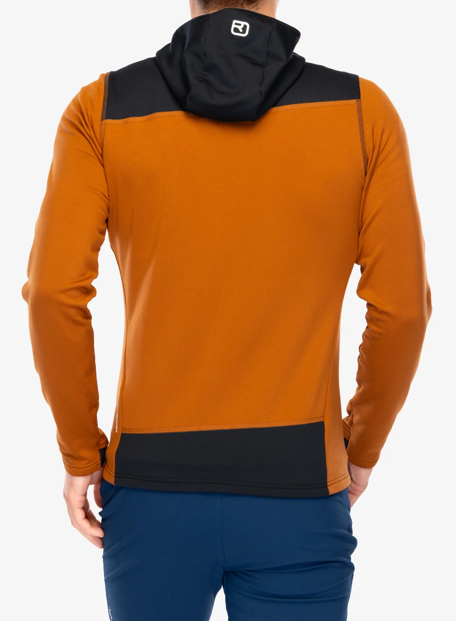 Džemperis su gobtuvu Ortovox Fleece Light Hoody - bristle brown