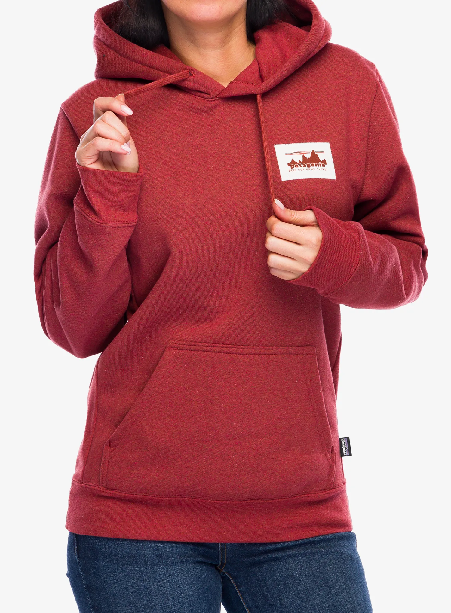 Džemperis su gobtuvu Patagonia 73 Skyline Uprisal Hoody - burnished red