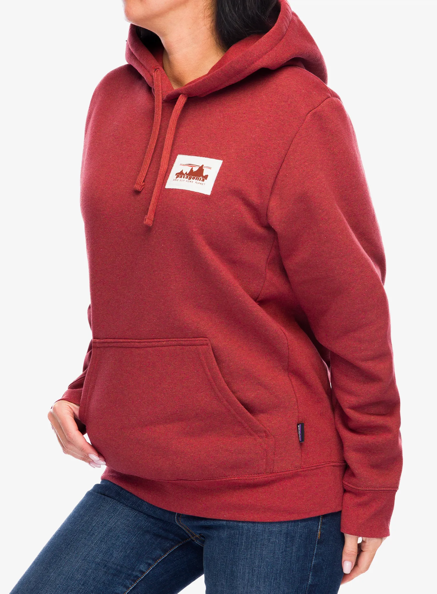 Džemperis su gobtuvu Patagonia 73 Skyline Uprisal Hoody - burnished red