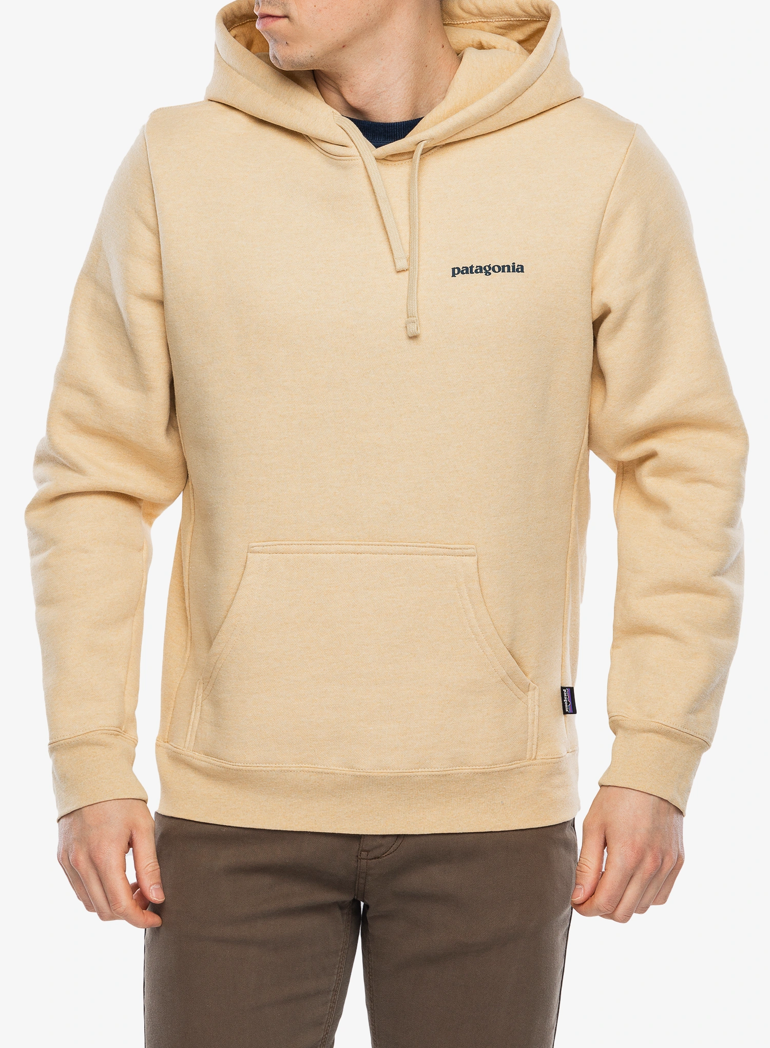 Džemperis su gobtuvu Patagonia Boardshort Logo Uprisal Hoody - beeswax tan
