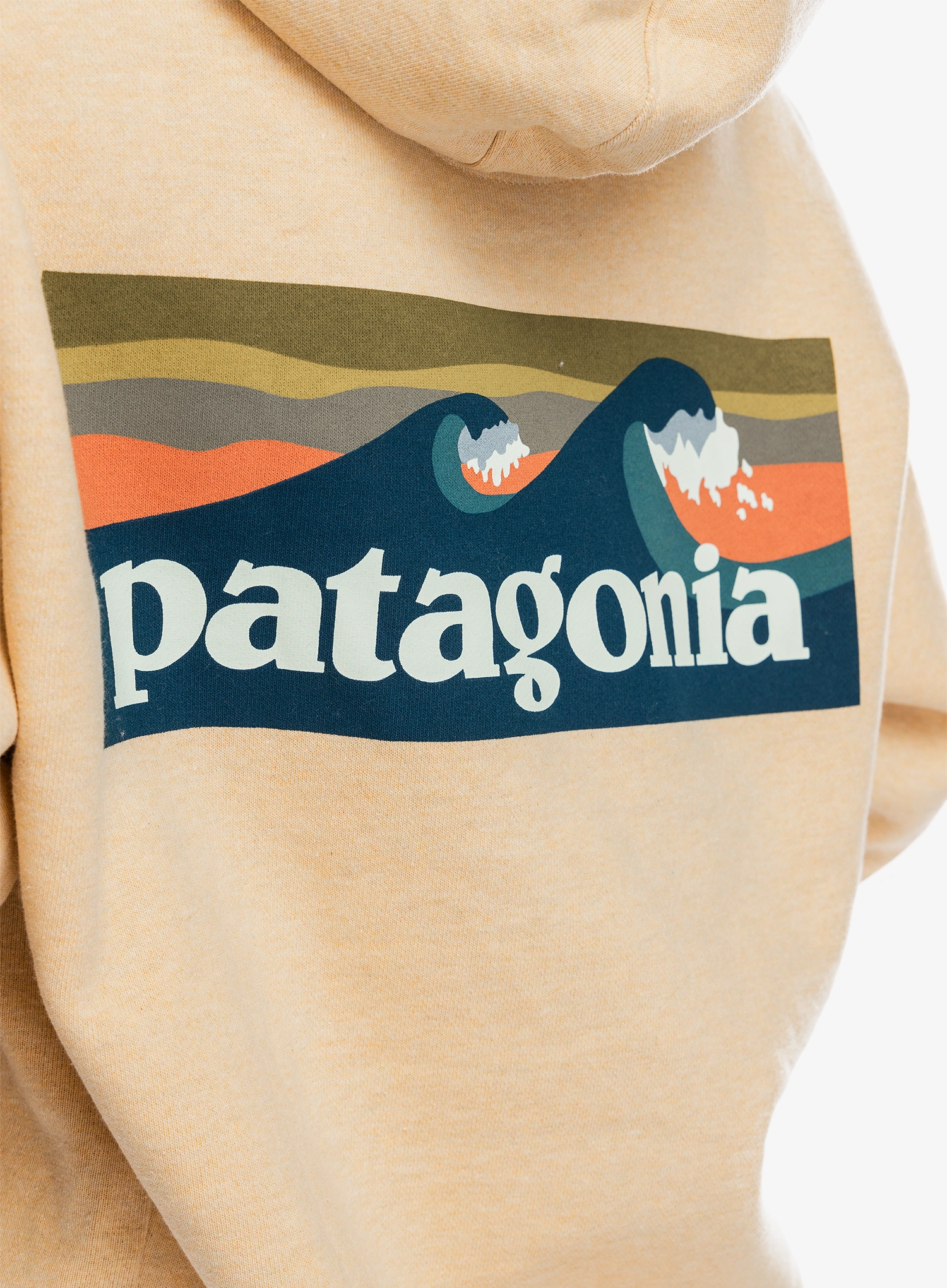 Džemperis su gobtuvu Patagonia Boardshort Logo Uprisal Hoody - beeswax tan