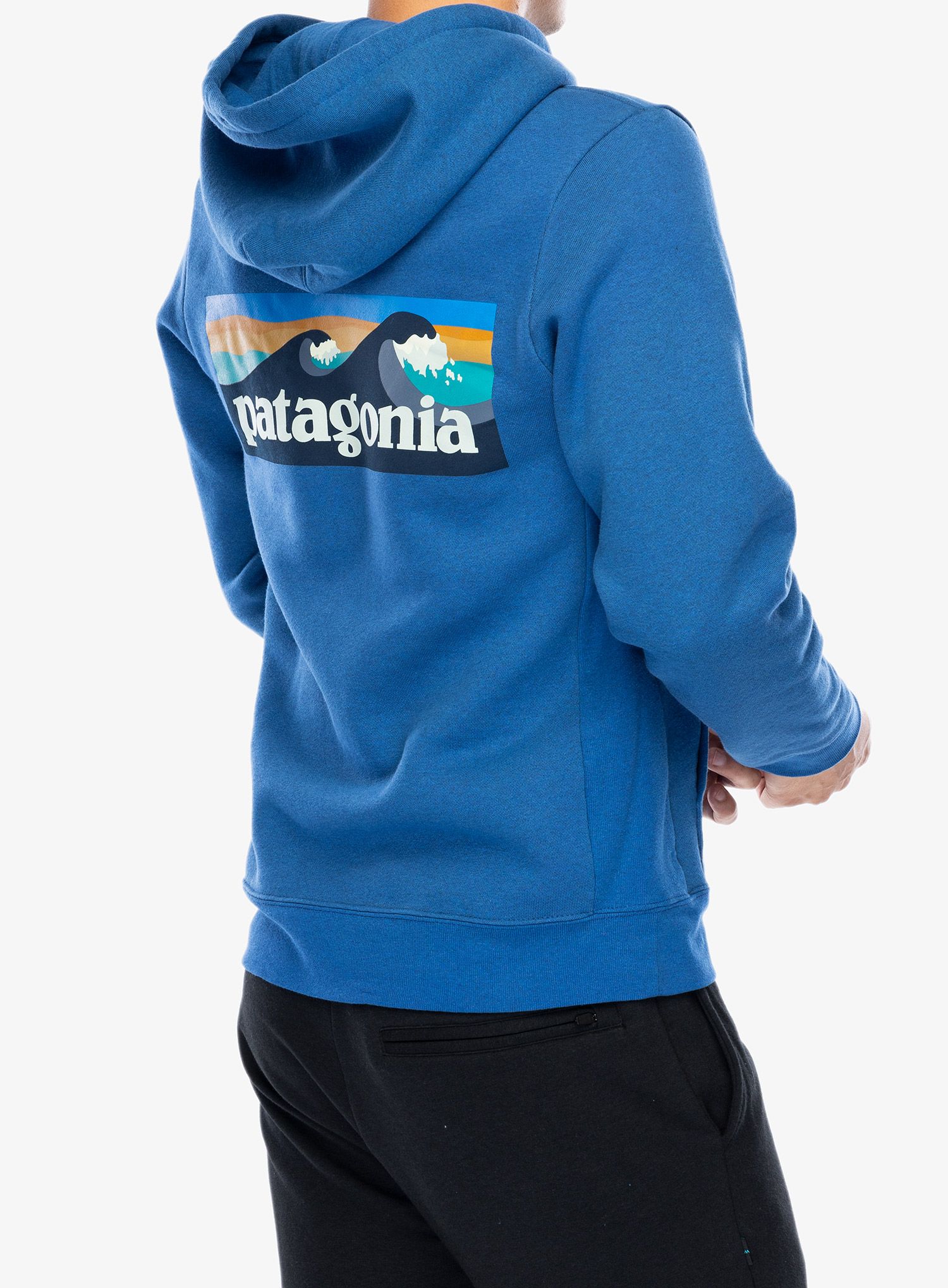 Džemperis su gobtuvu Patagonia Boardshort Logo Uprisal Hoody - endles blue