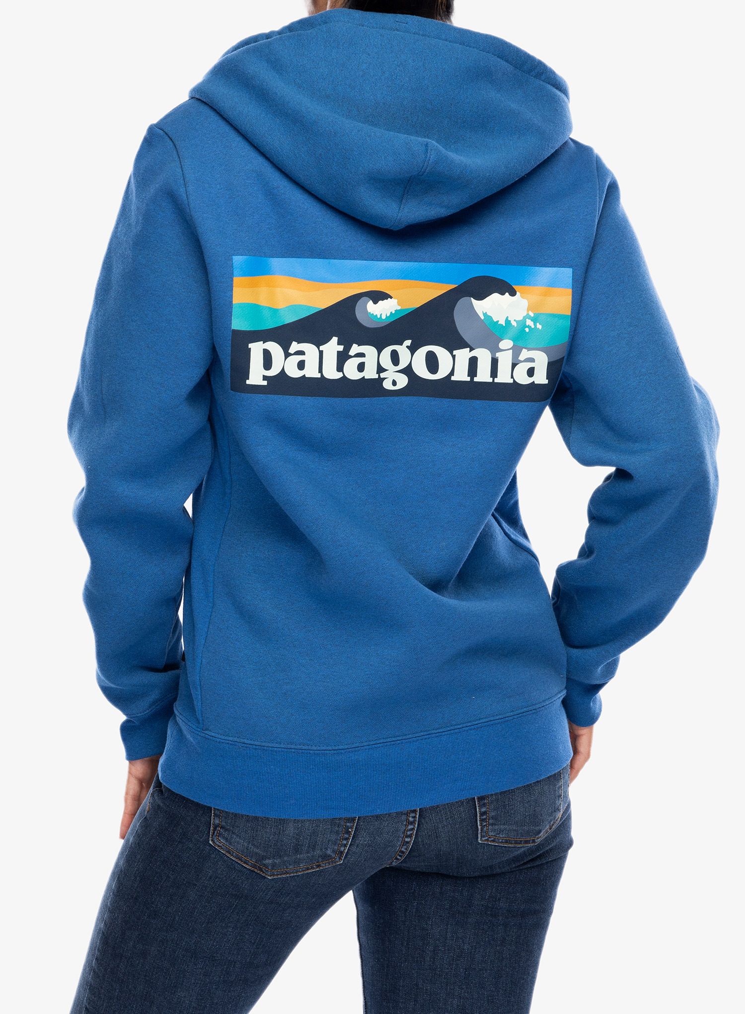 Džemperis su gobtuvu Patagonia Boardshort Logo Uprisal Hoody - endles blue