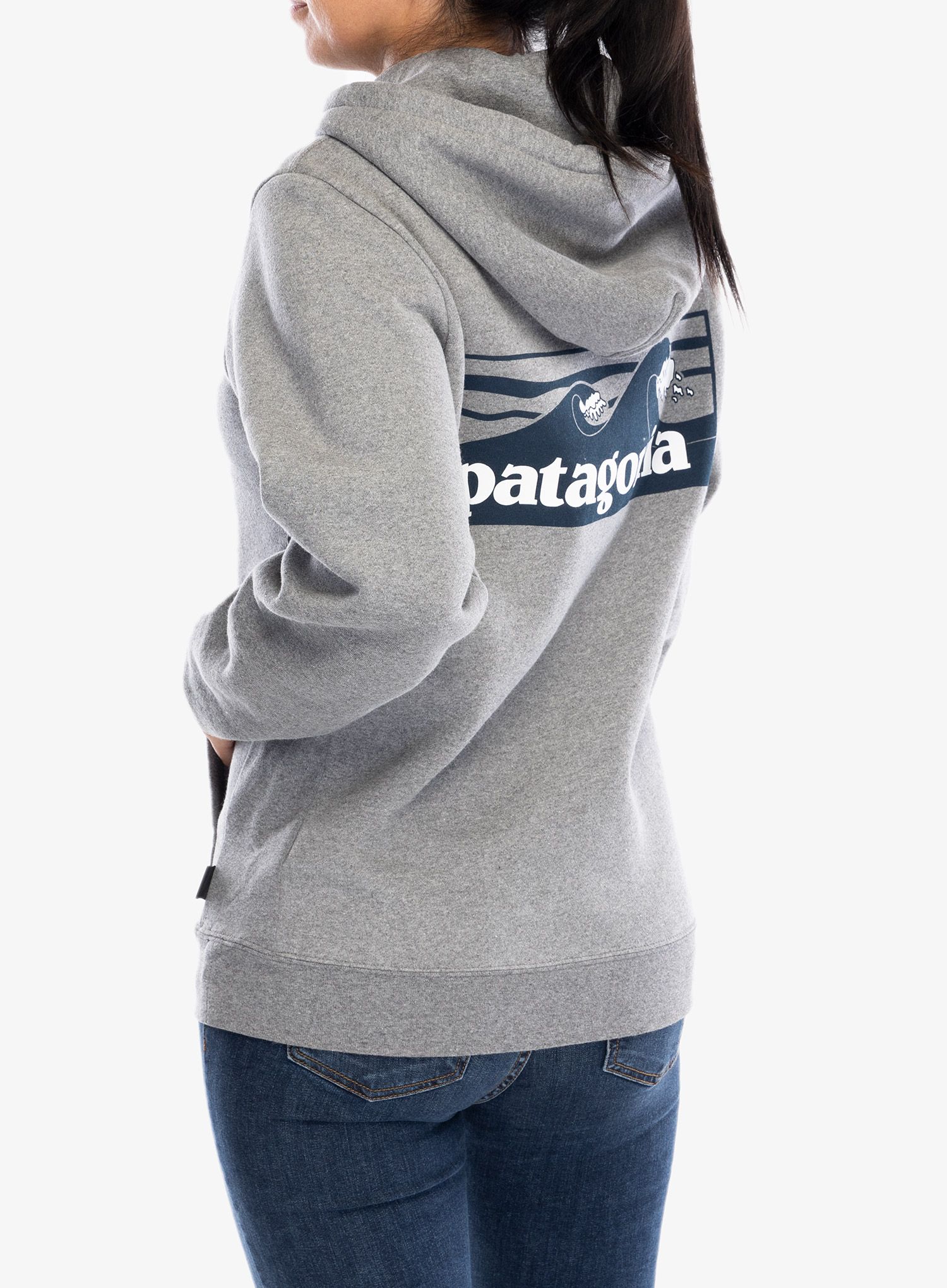 Džemperis su gobtuvu Patagonia Boardshort Logo Uprisal Hoody - gravel heather