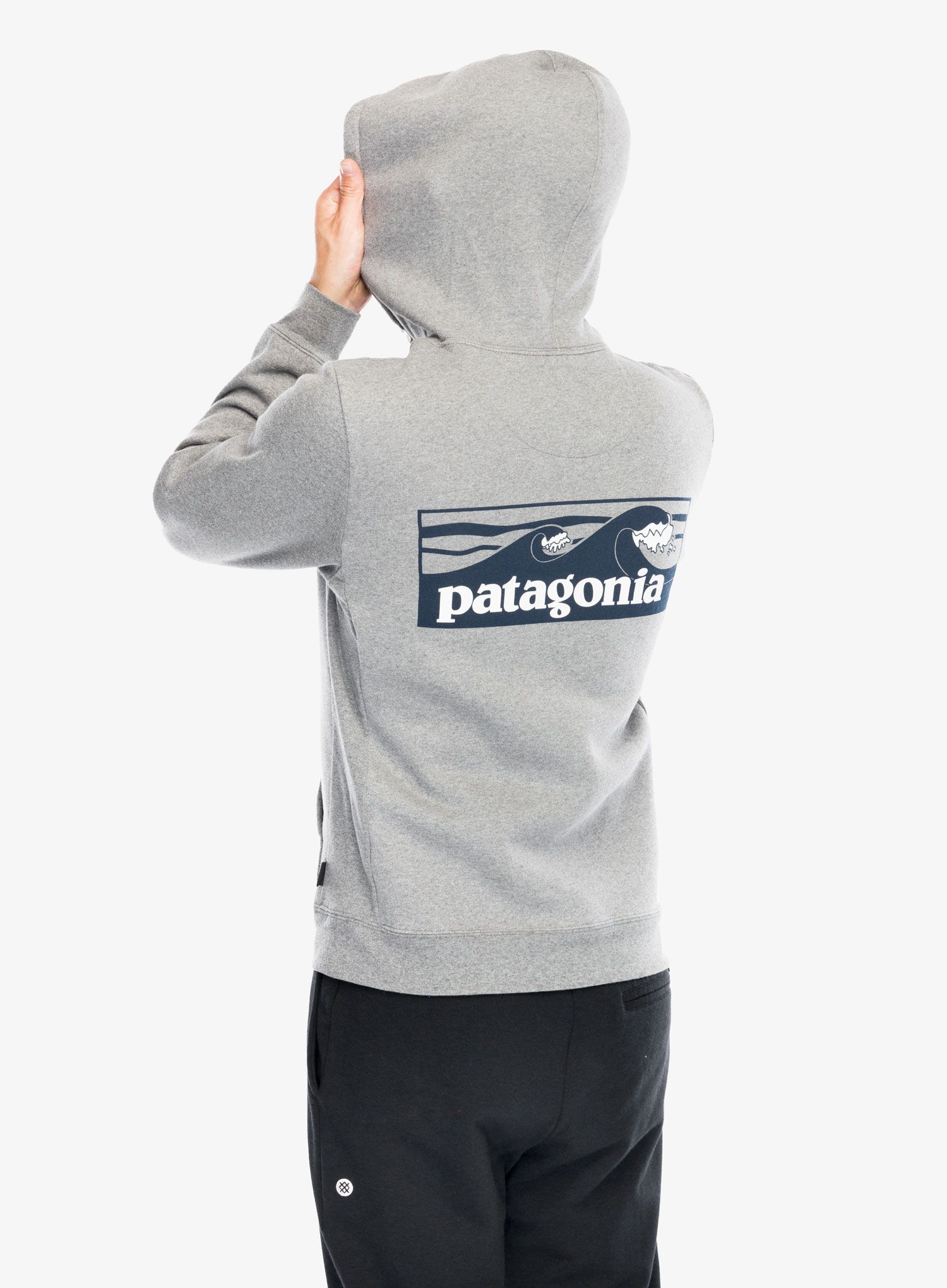 Džemperis su gobtuvu Patagonia Boardshort Logo Uprisal Hoody - gravel heather