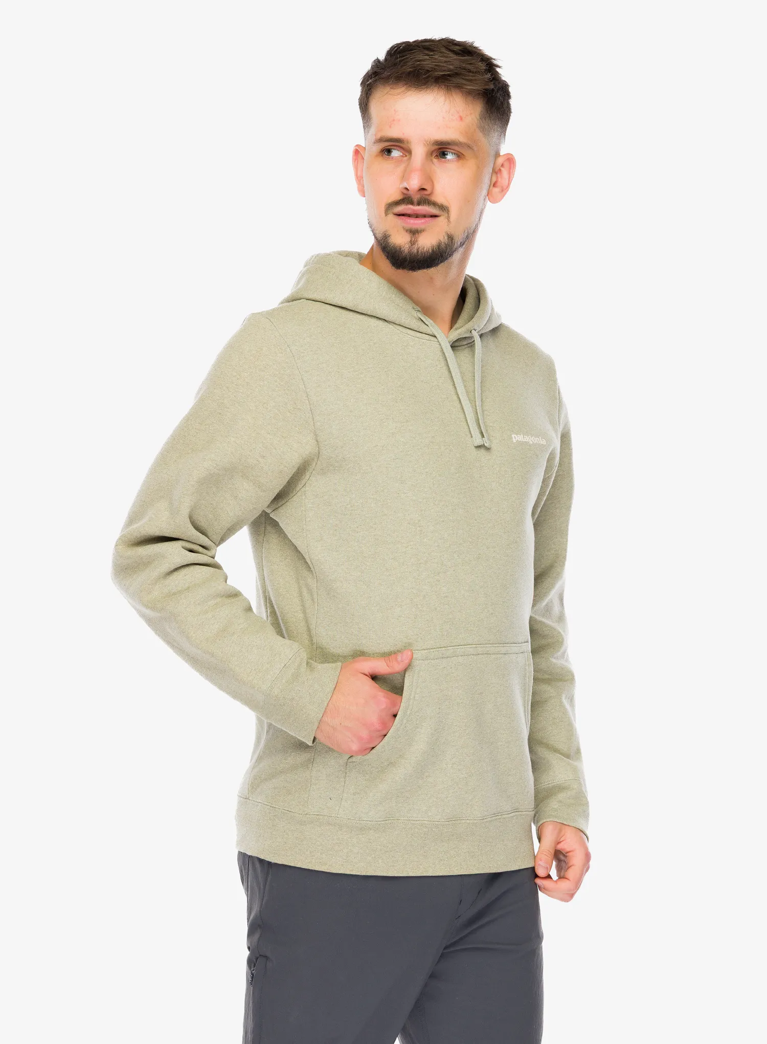 Džemperis su gobtuvu Patagonia Boardshort Logo Uprisal Hoody - gumtree green