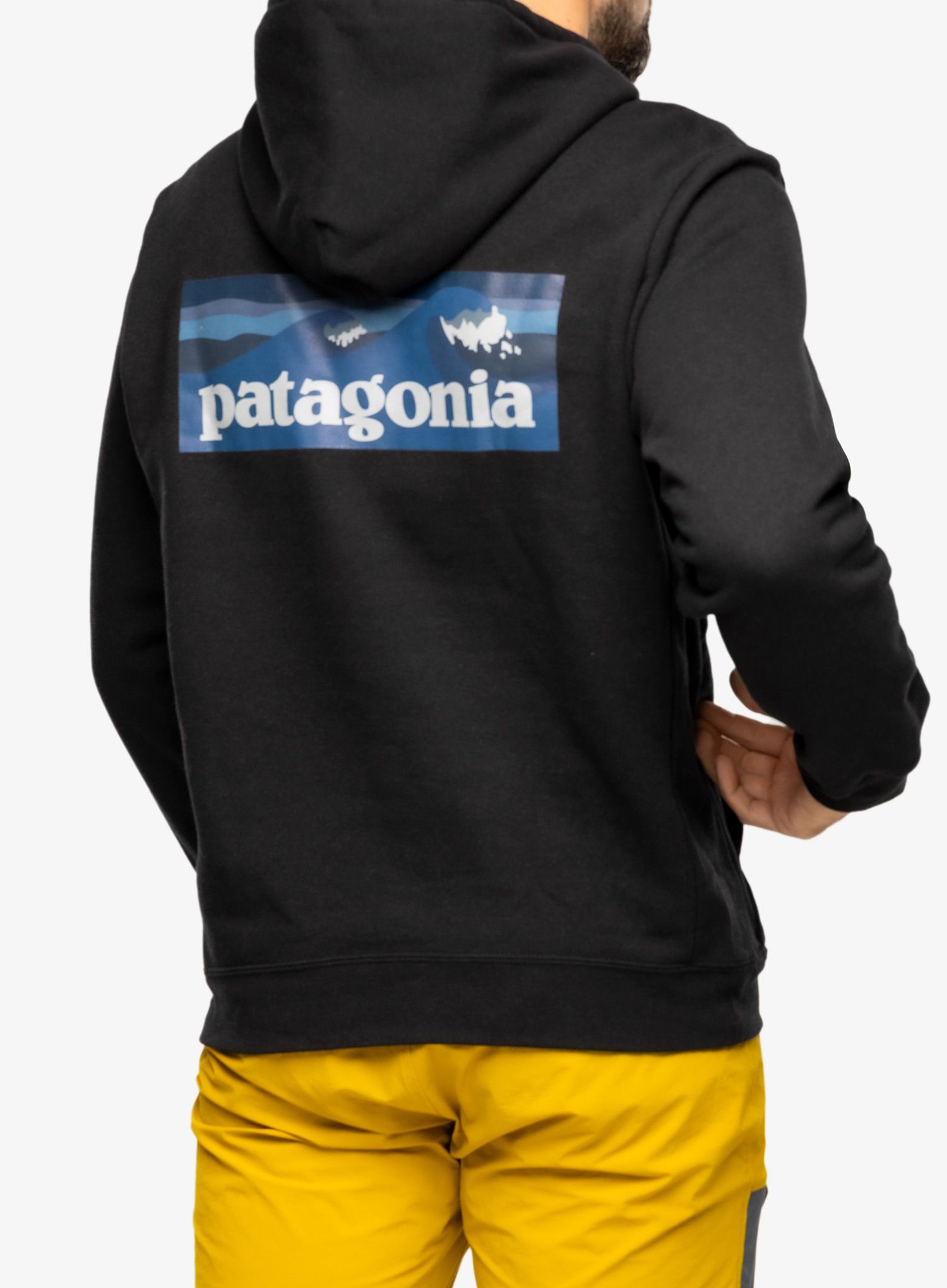 Džemperis su gobtuvu Patagonia Boardshort Logo Uprisal Hoody - ink black