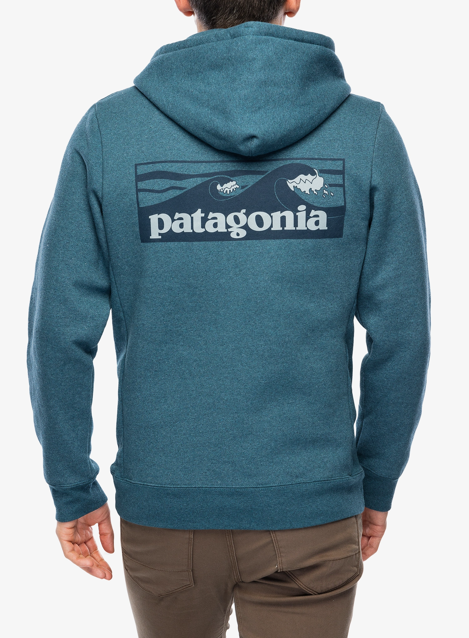 Džemperis su gobtuvu Patagonia Boardshort Logo Uprisal Hoody - wetland blue