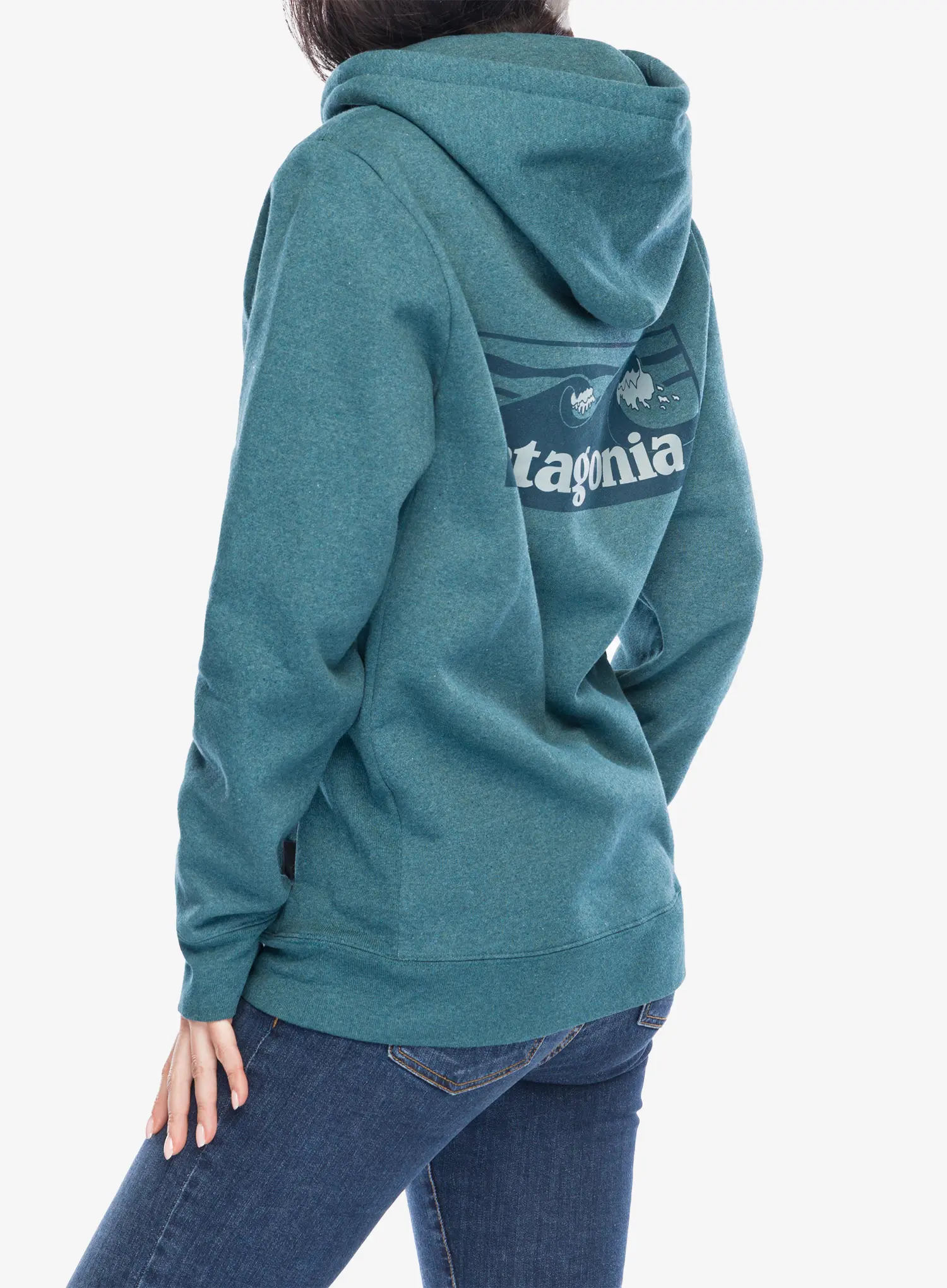 Džemperis su gobtuvu Patagonia Boardshort Logo Uprisal Hoody - wetland blue