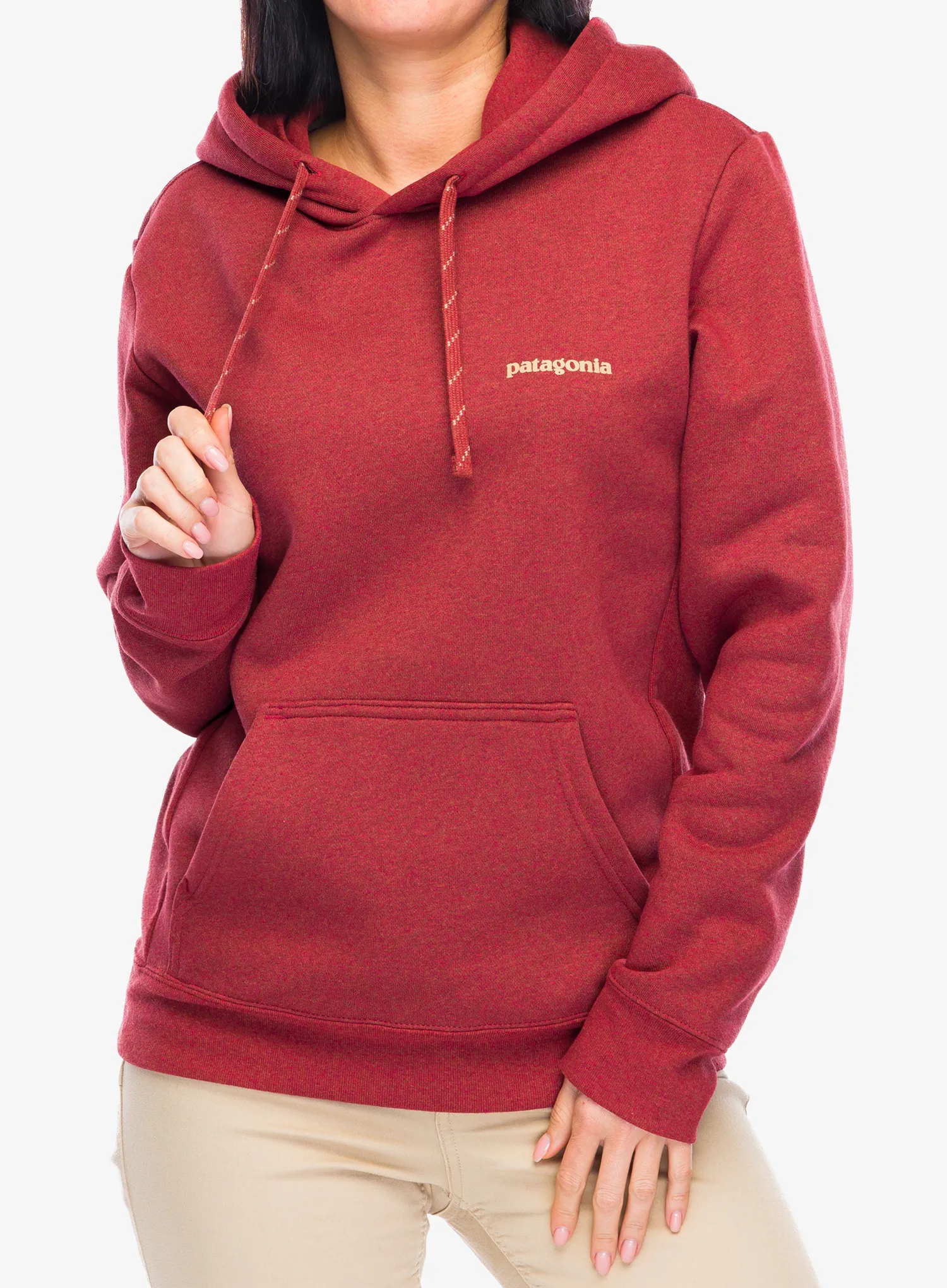 Džemperis su gobtuvu Patagonia Fitz Roy Icon Uprisal Hoody - mangrove red