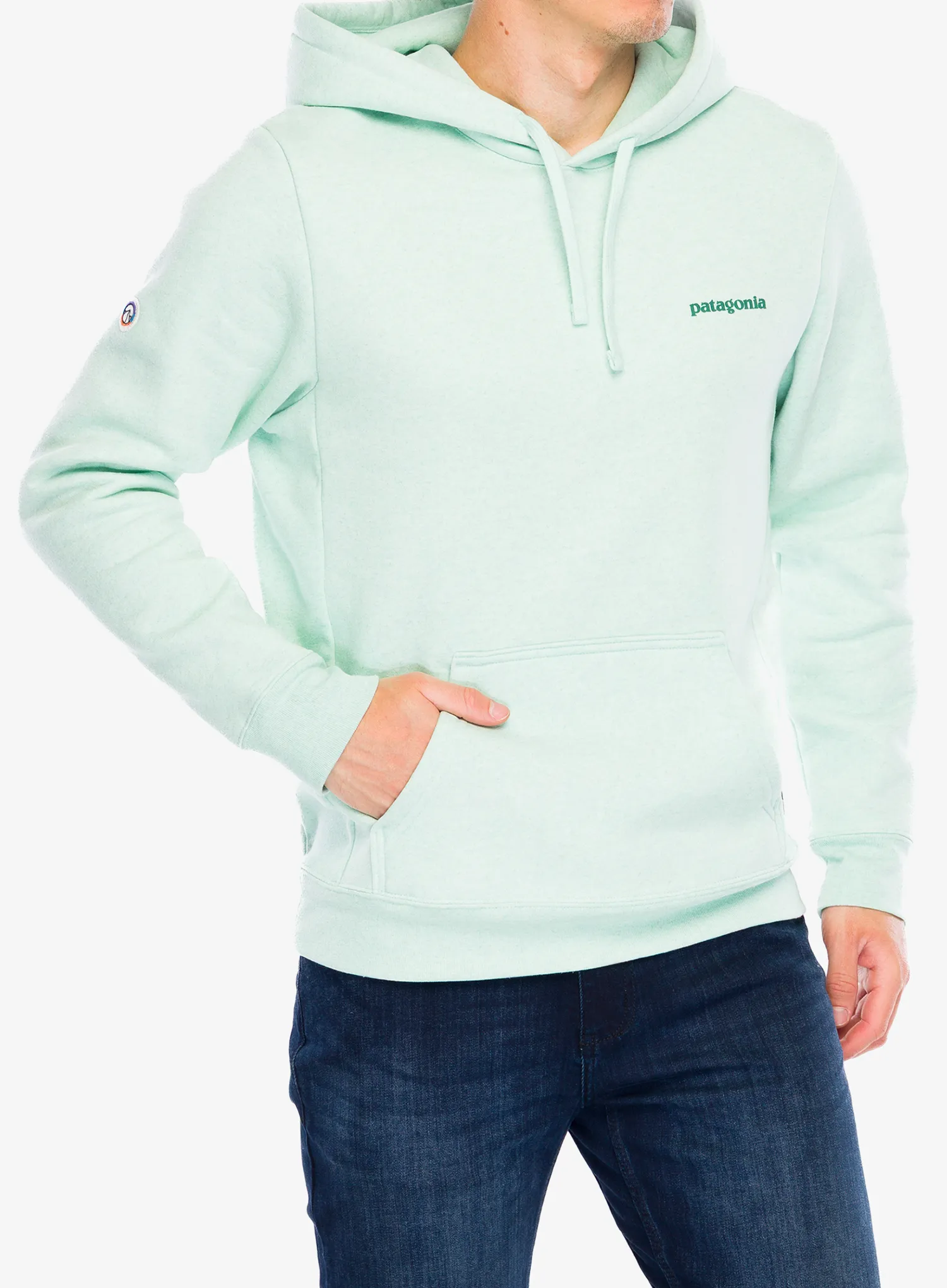 Džemperis su gobtuvu Patagonia Fitz Roy Icon Uprisal Hoody - rinsed green