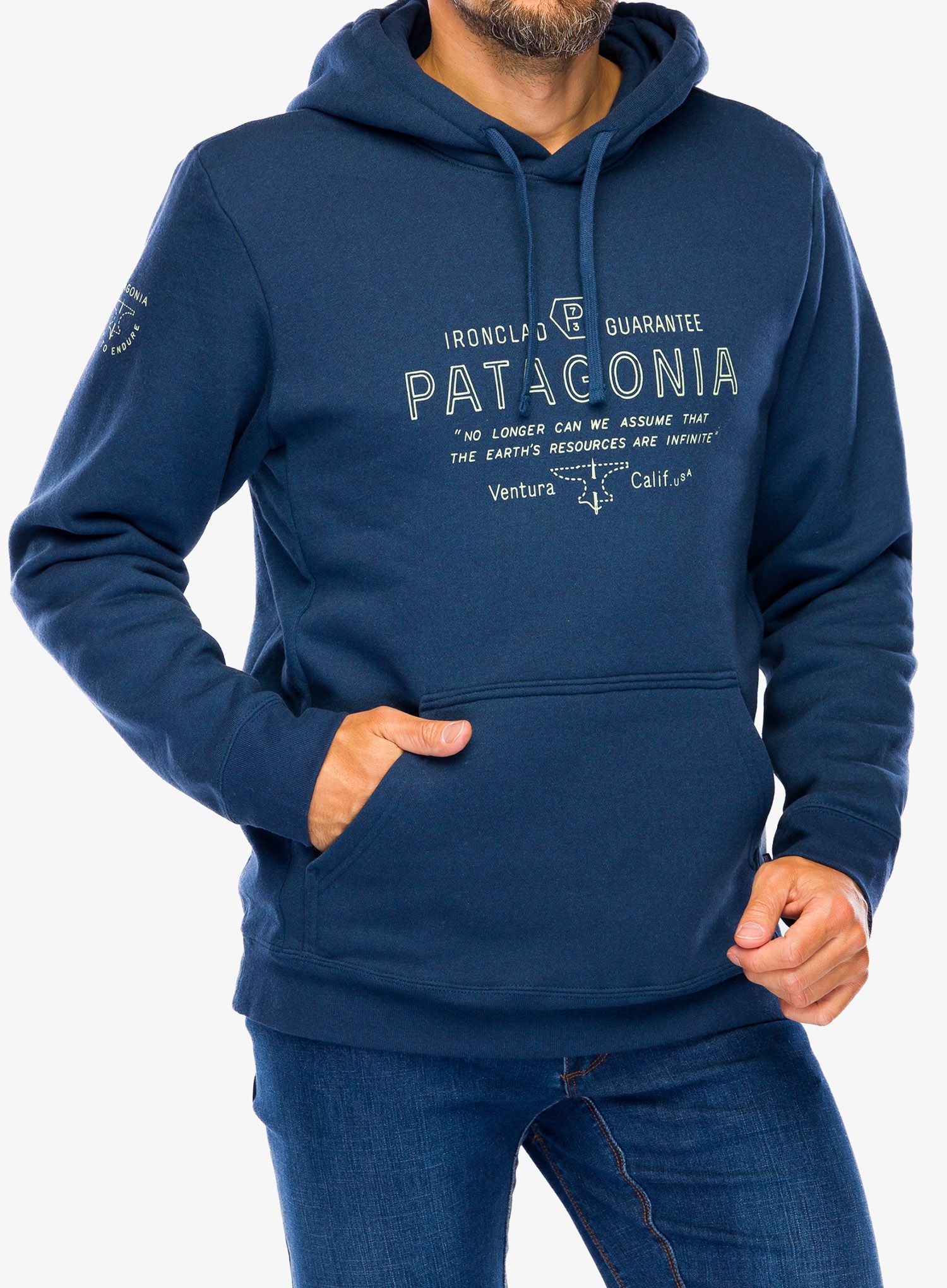 Džemperis su gobtuvu Patagonia Forge Mark Uprisal Hoody - lagom blue