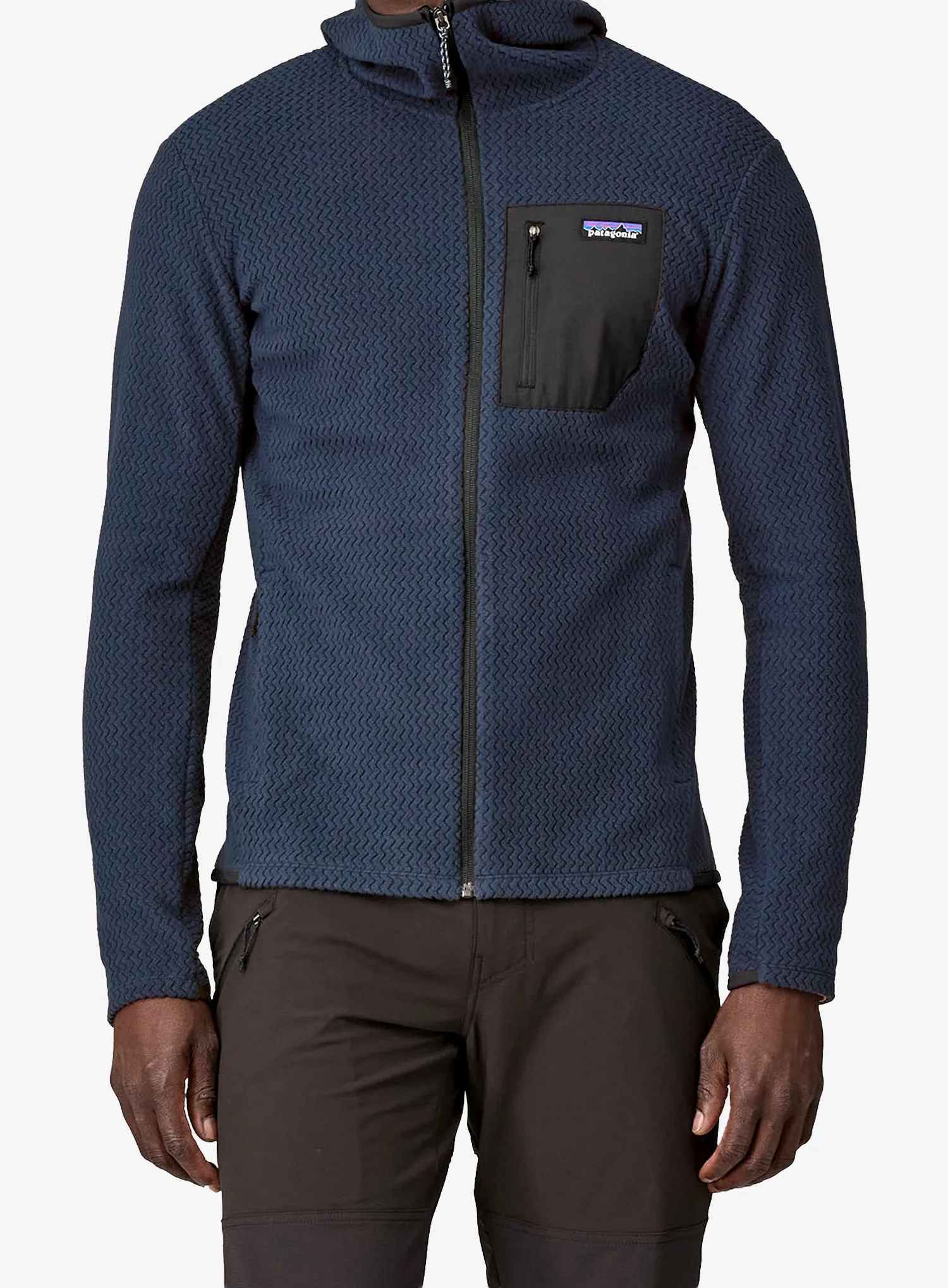 Džemperis su gobtuvu Patagonia R1 Air Full-Zip Hoody - new navy