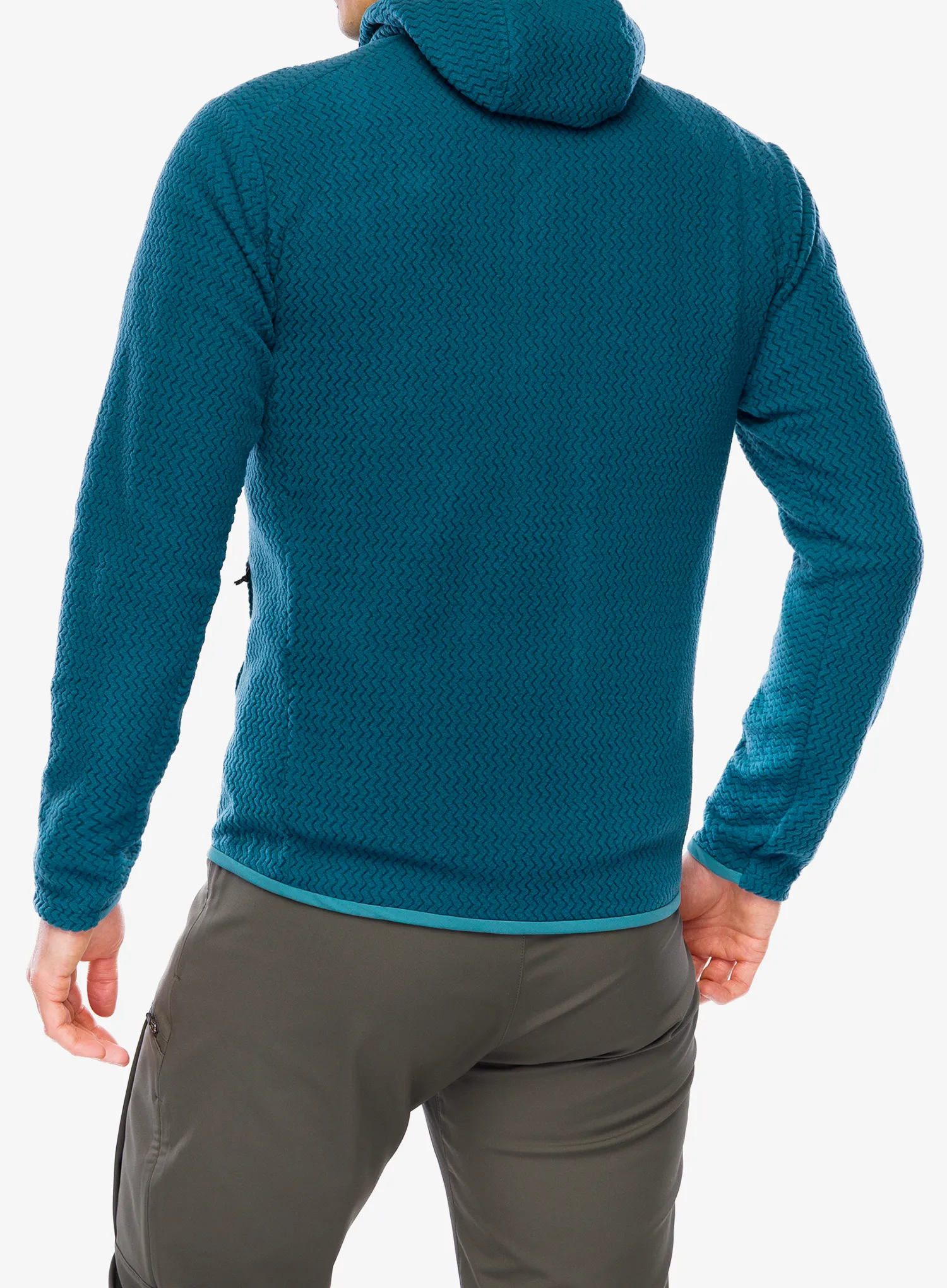 Džemperis su gobtuvu Patagonia R1 Air Full-Zip Hoody - tidal teal